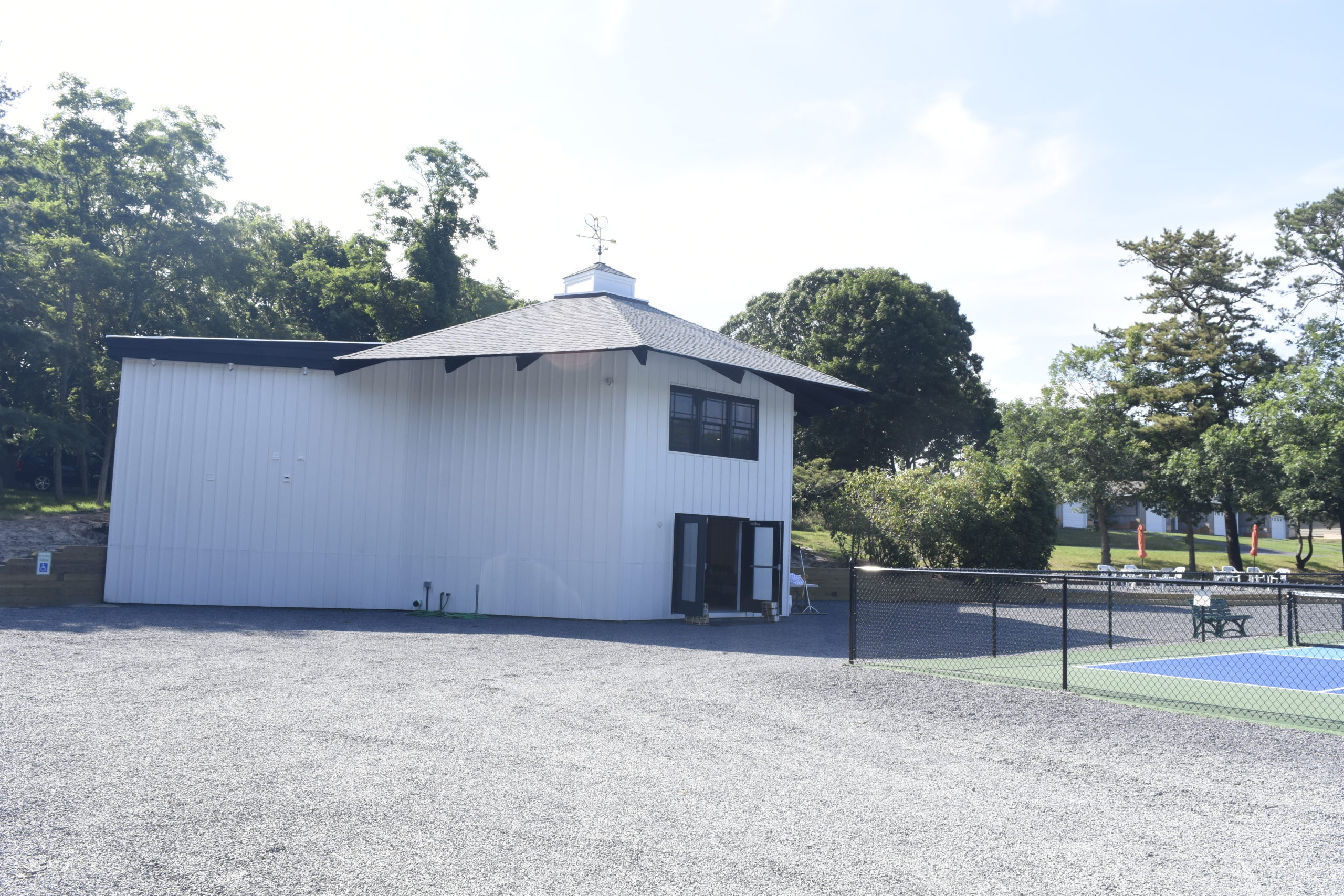 Tennis At The Barn is located on Montauk Highway in Westhampton.