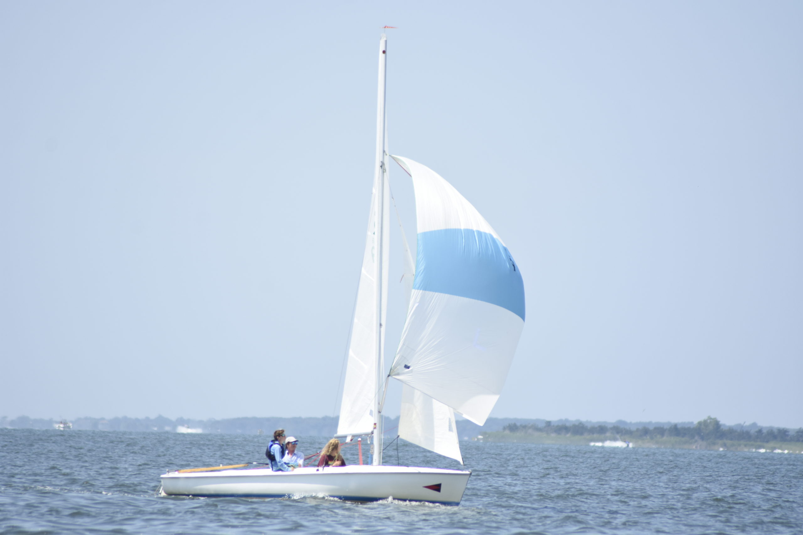 Alex Wilcenski, Laurel Wilcenski and Brady Schultz were the winners of Saturday's races and stand in second place after the first two weeks of Westhampton Yacht Squadron's summer series.