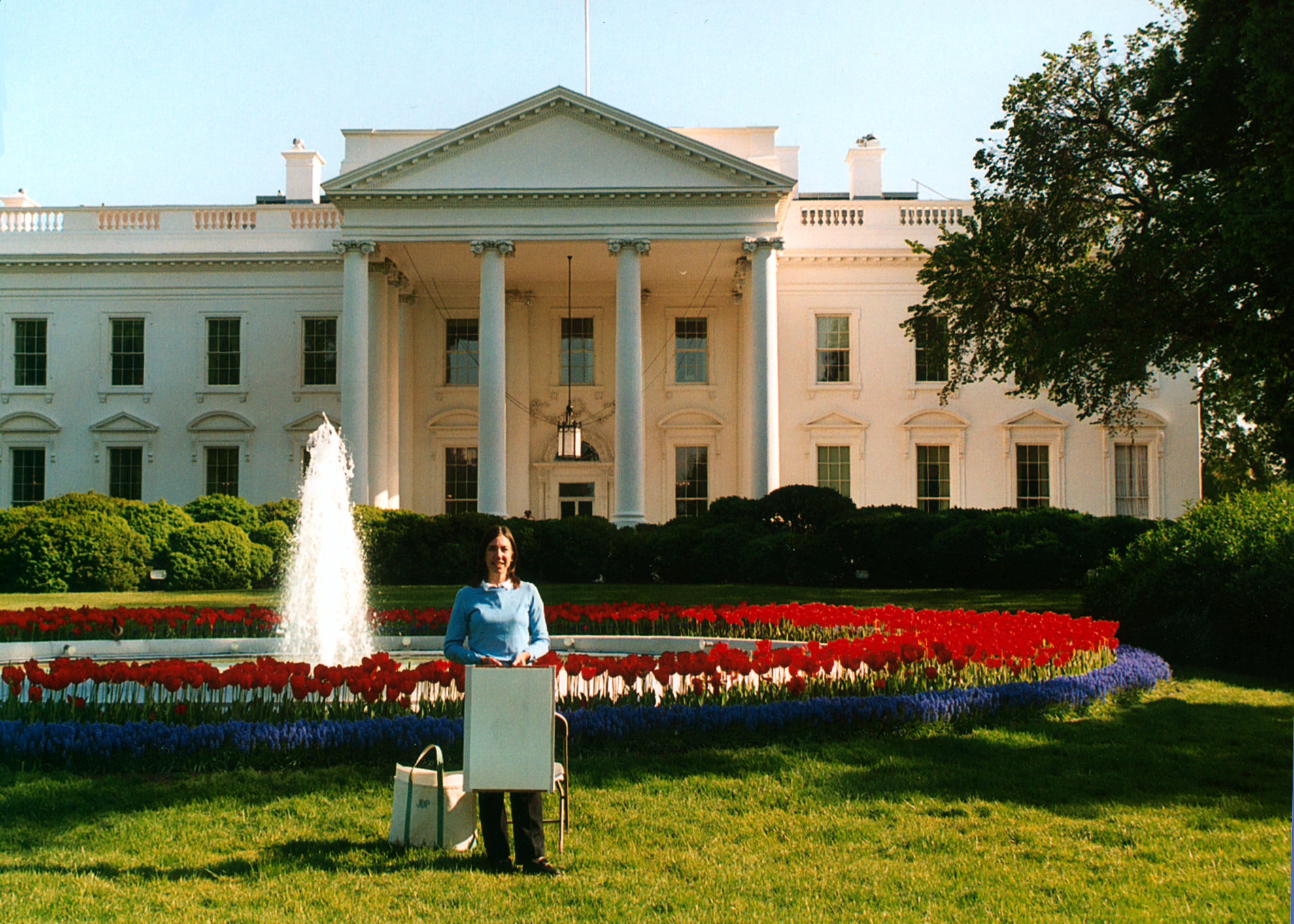 Artist Barbara Prey at the White House.