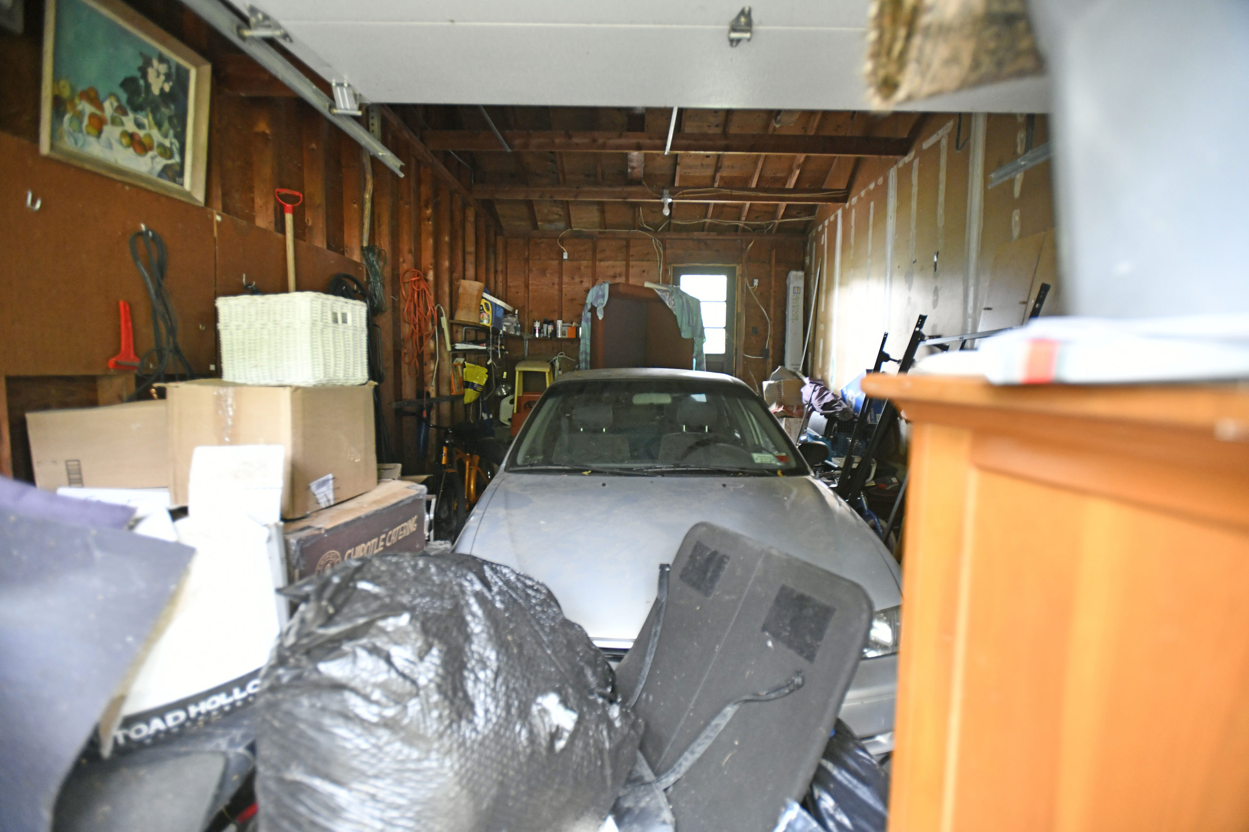 Some of her damaged items in the garage.            DANA SHAW