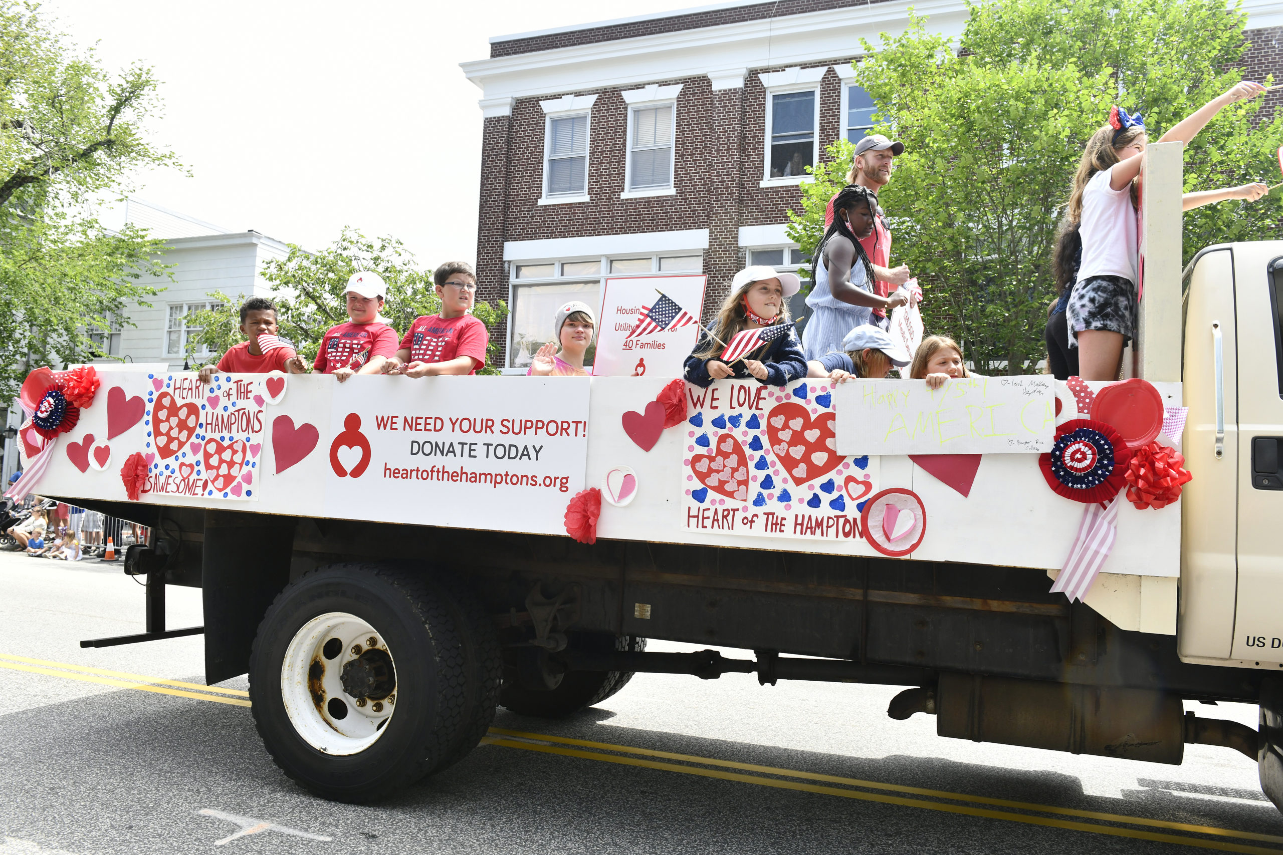 The Fourth of July Parade in Southampton Village on Monday morning.    DANA SHAW