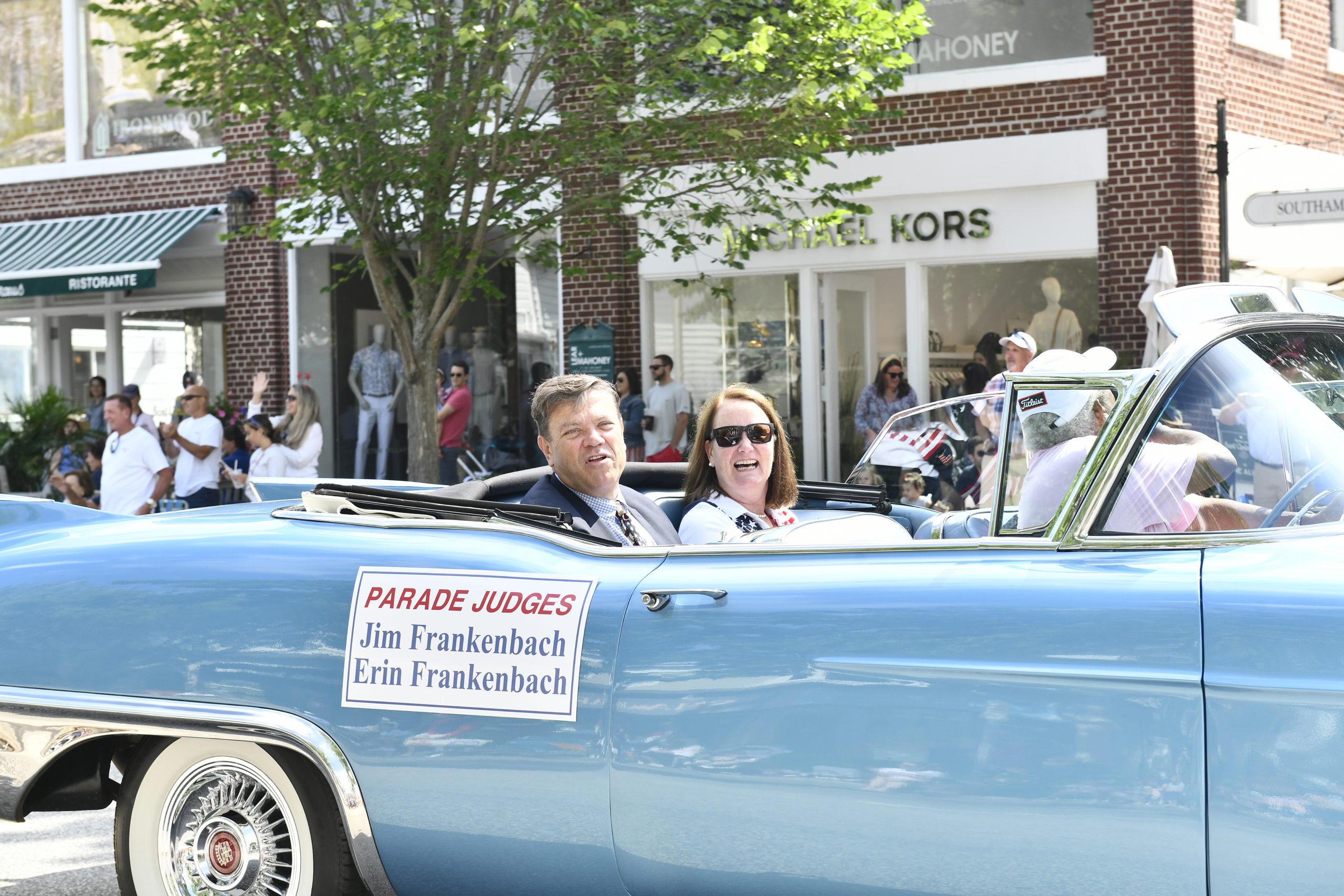 The Fourth of July Parade in Southampton Village on Monday morning.    DANA SHAW