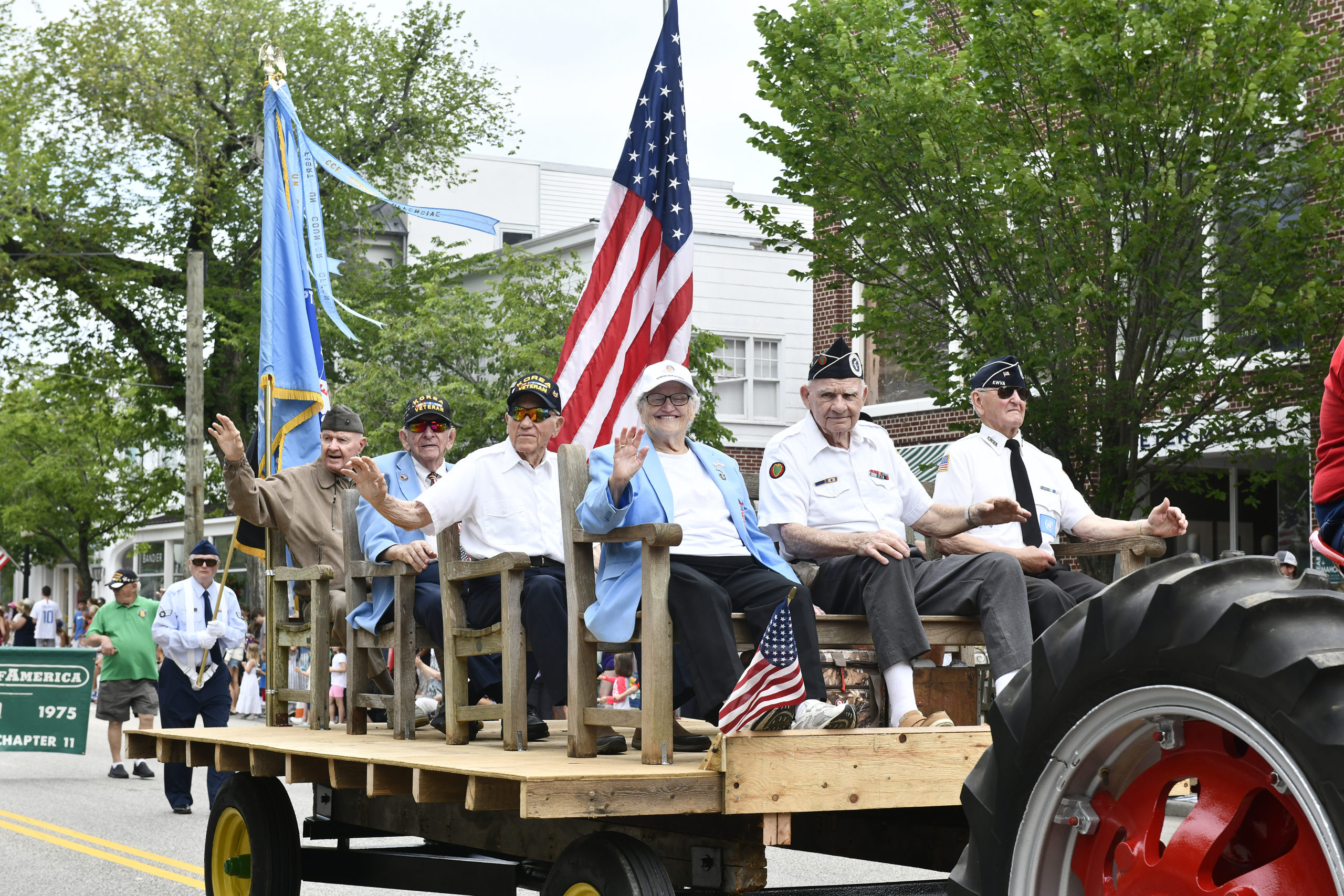 The Fourth of July Parade in Southampton Village on Monday morning.    DANA SHAW