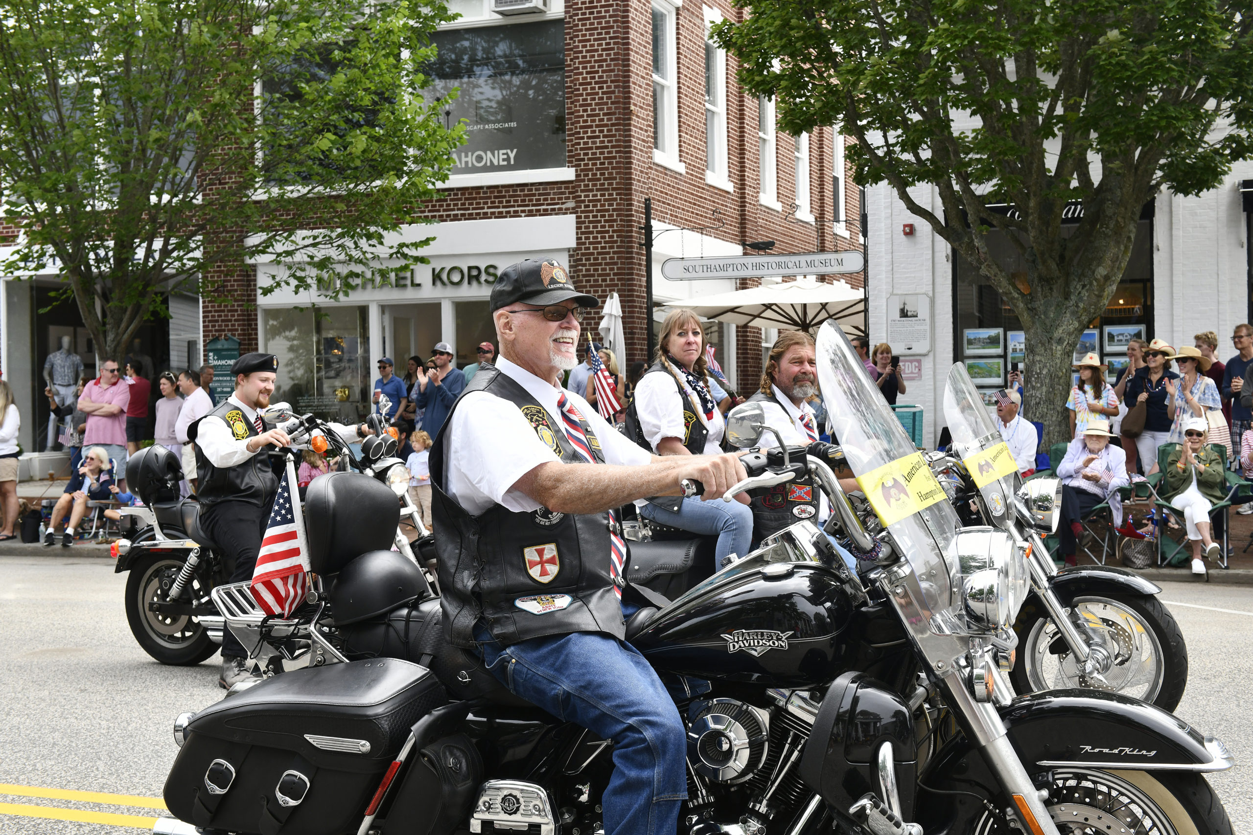 The Fourth of July Parade in Southampton Village on Monday morning.    DANA SHAW