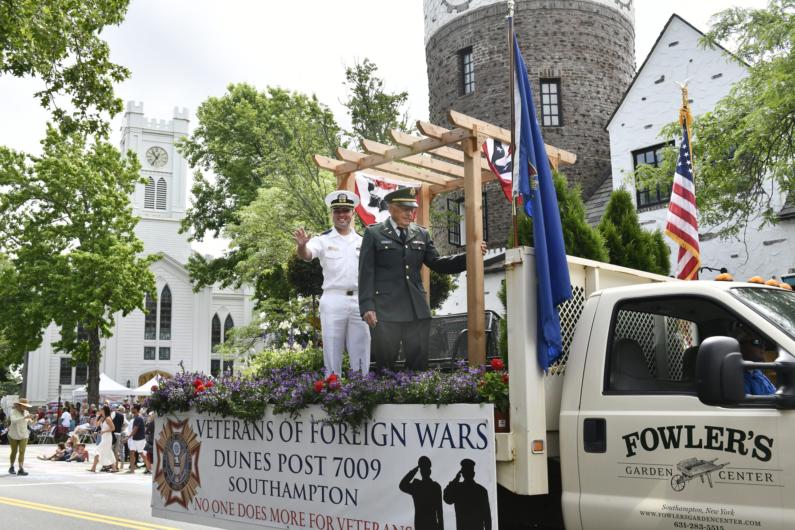 The Fourth of July Parade in Southampton Village on Monday morning.    DANA SHAW