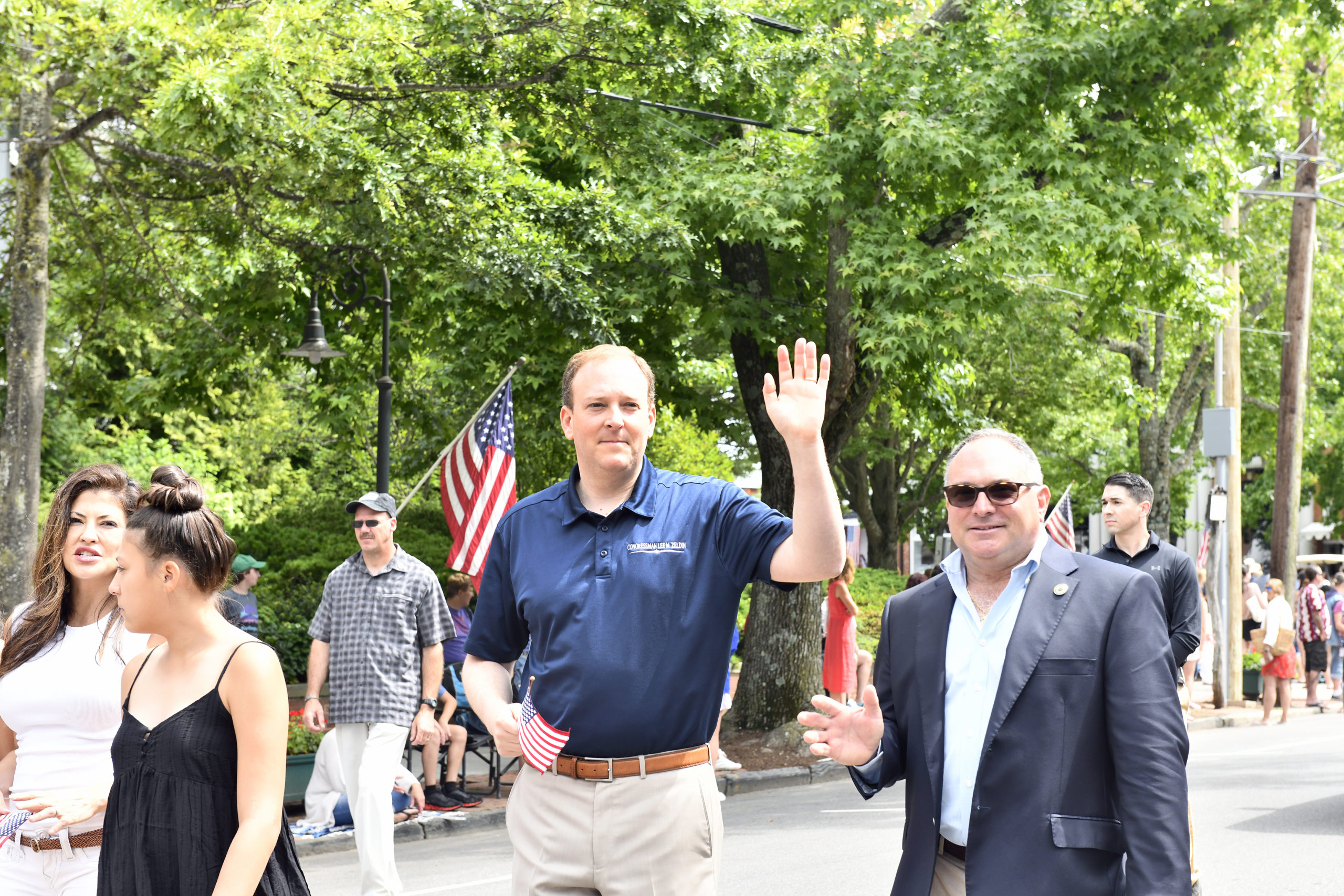 The Fourth of July Parade in Southampton Village on Monday morning.    DANA SHAW