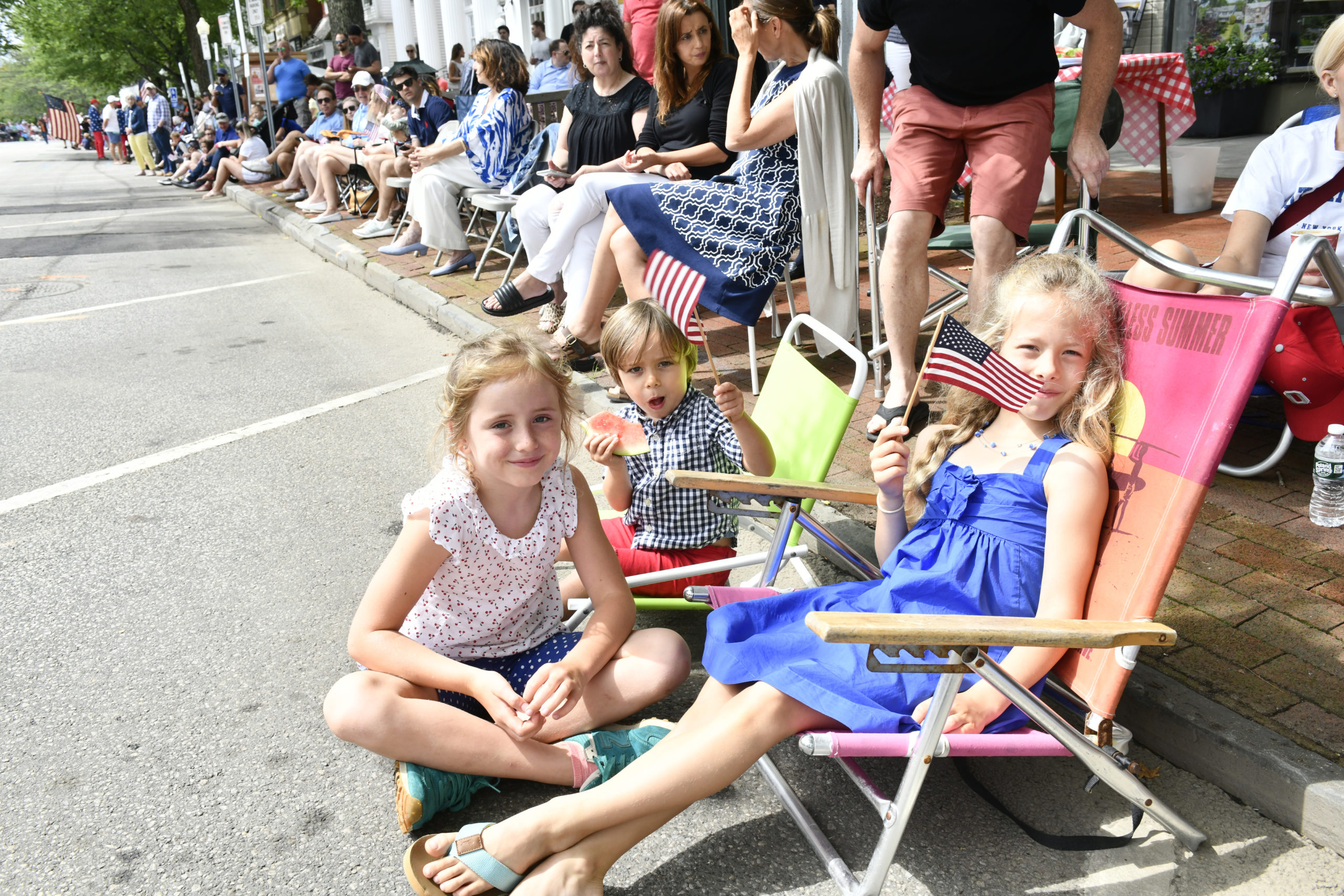 The Fourth of July Parade in Southampton Village on Monday morning.    DANA SHAW