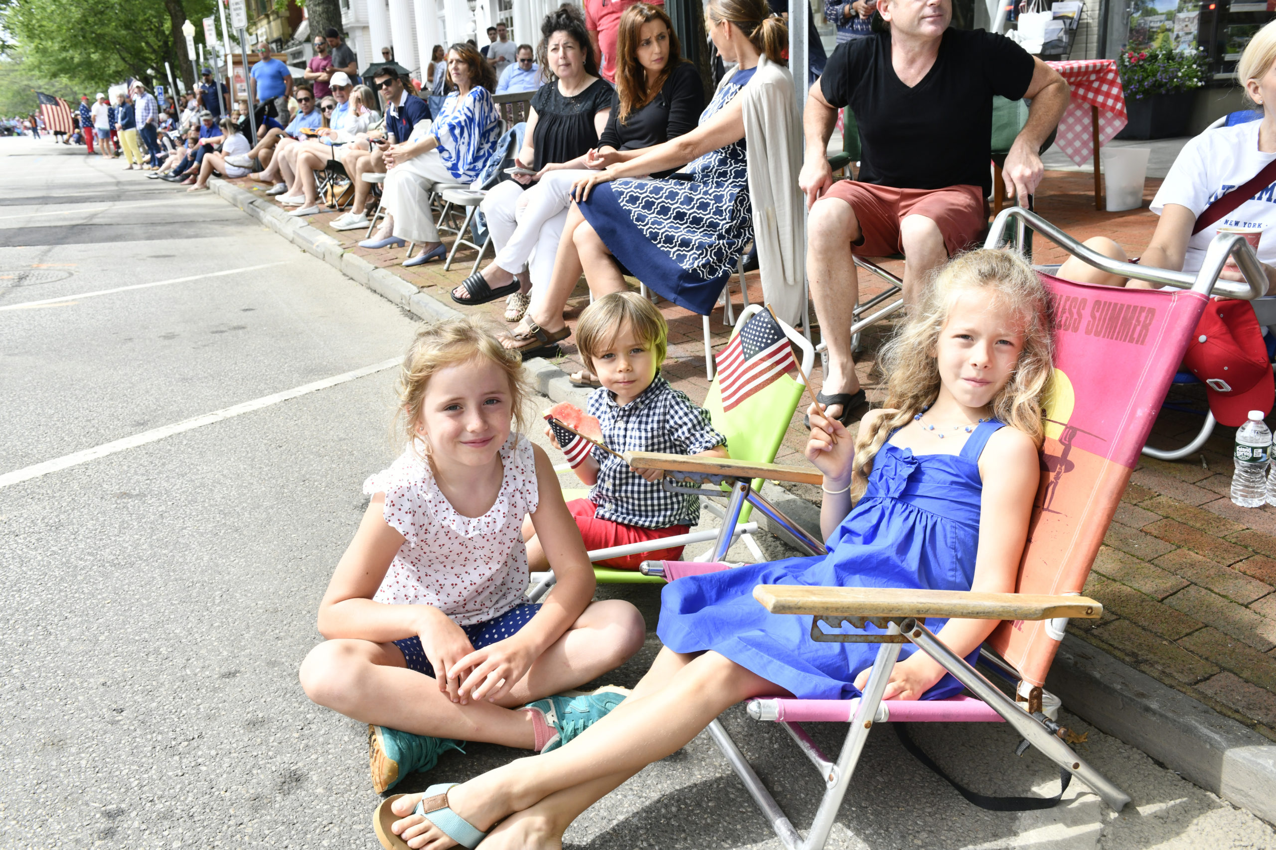 The Fourth of July Parade in Southampton Village on Monday morning.    DANA SHAW