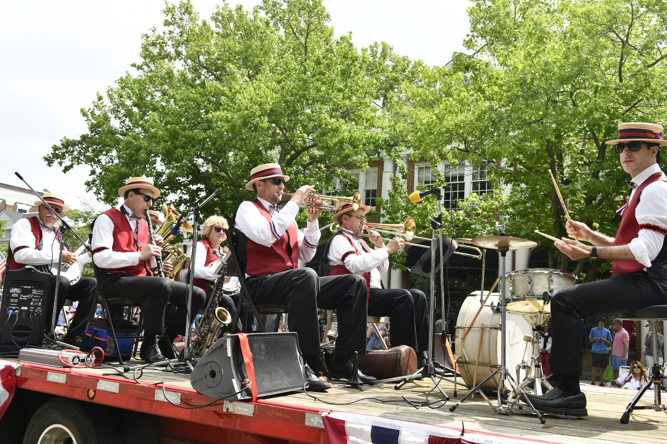 The Fourth of July Parade in Southampton Village on Monday morning.    DANA SHAW