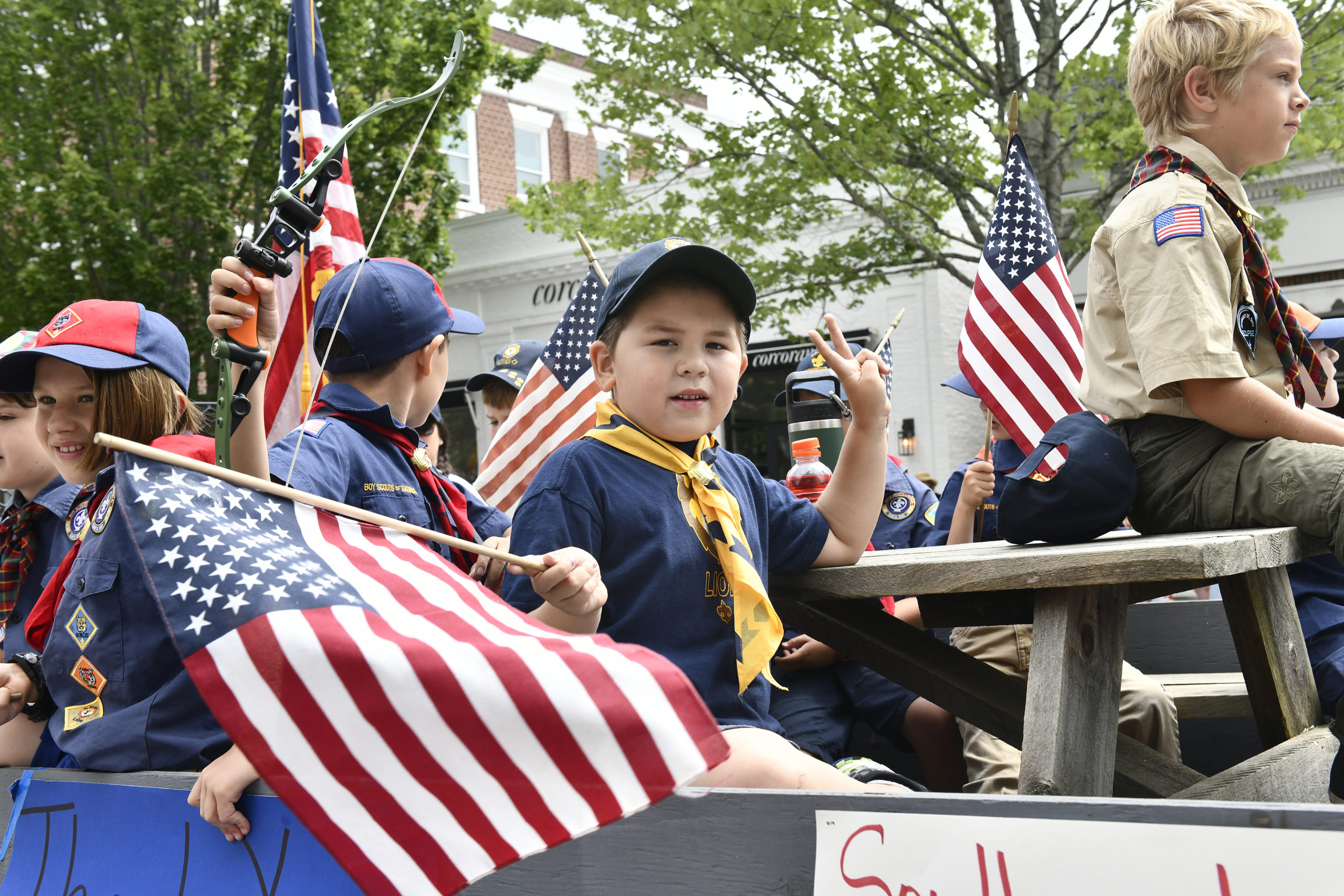 The Fourth of July Parade in Southampton Village on Monday morning.    DANA SHAW