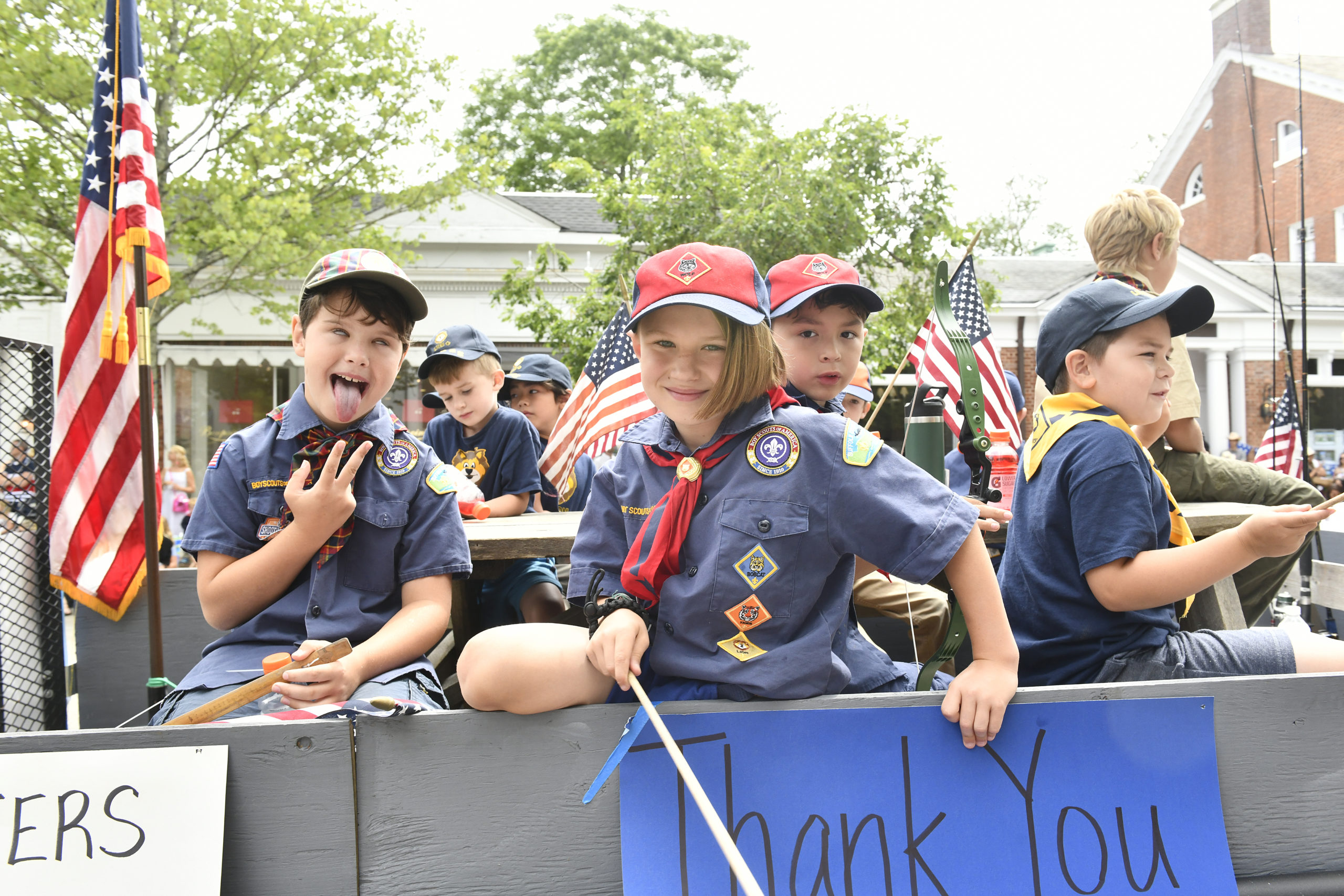 The Fourth of July Parade in Southampton Village on Monday morning.    DANA SHAW