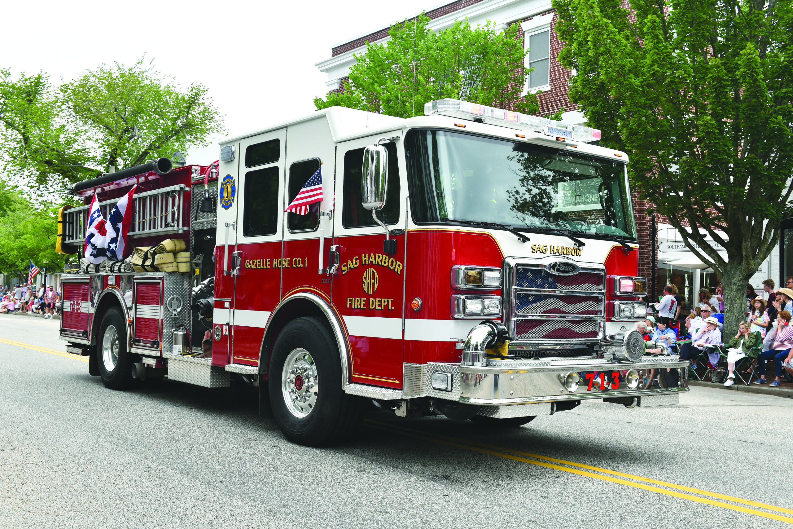 The Fourth of July Parade in Southampton Village on Monday morning.    DANA SHAW