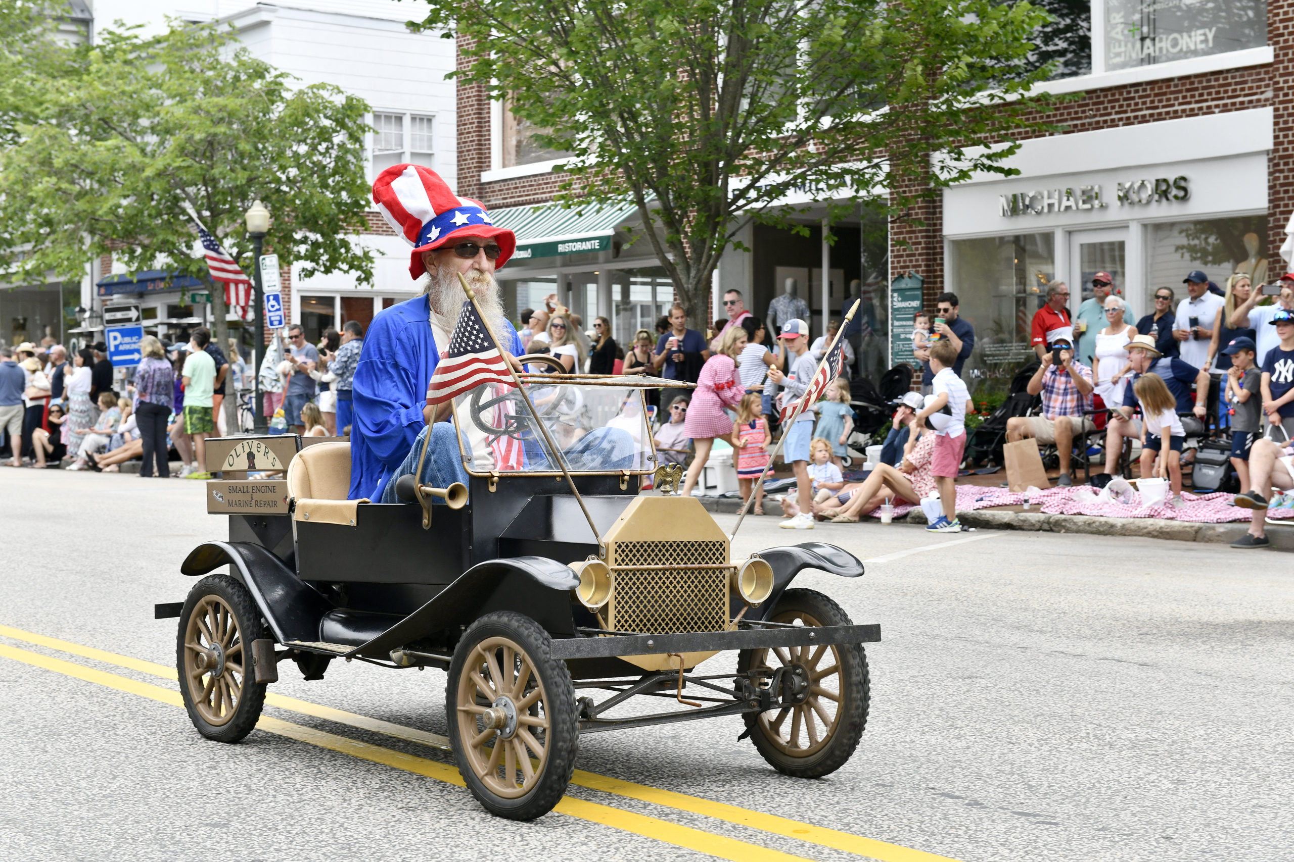 The Fourth of July Parade in Southampton Village on Monday morning.    DANA SHAW