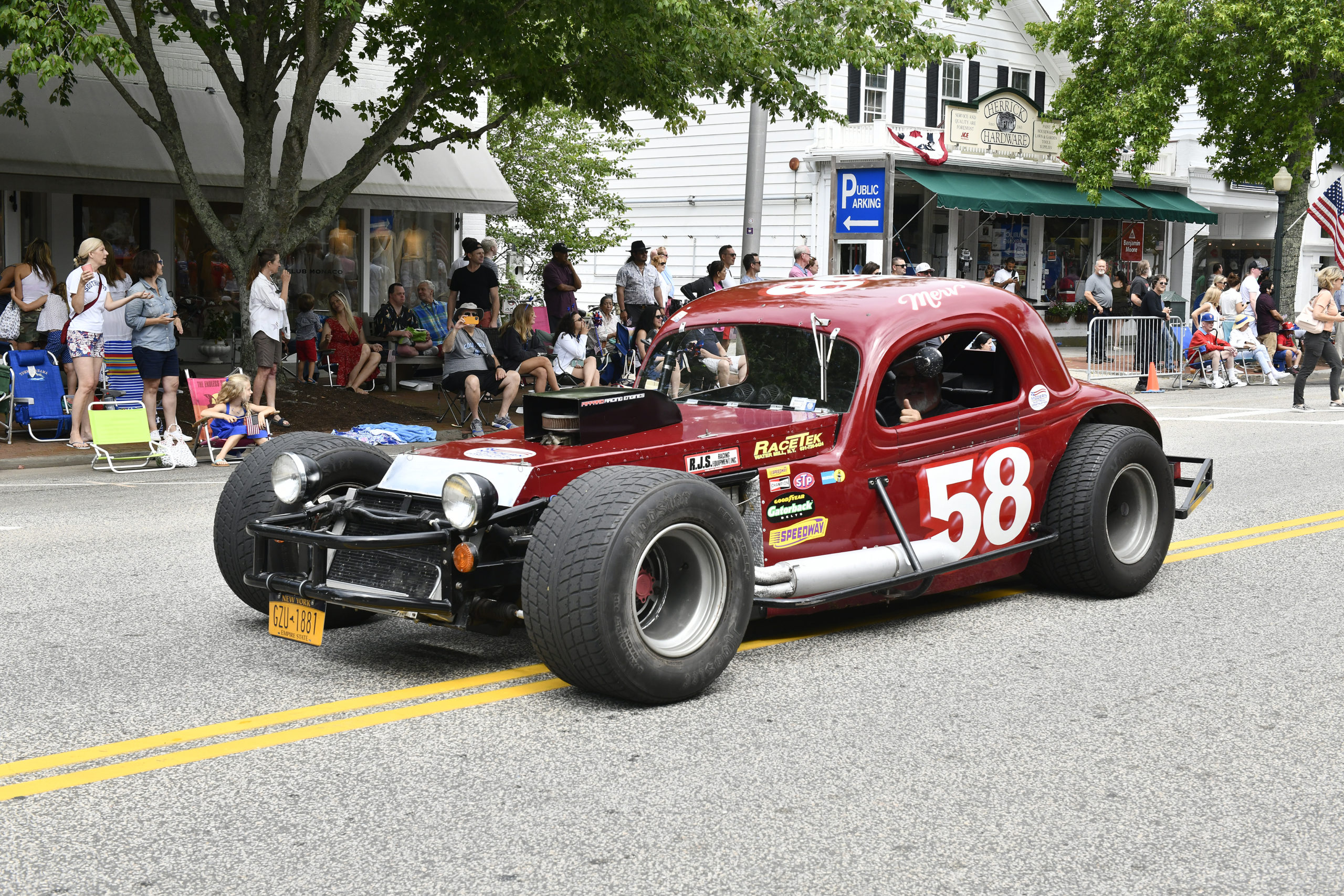 The Fourth of July Parade in Southampton Village on Monday morning.    DANA SHAW