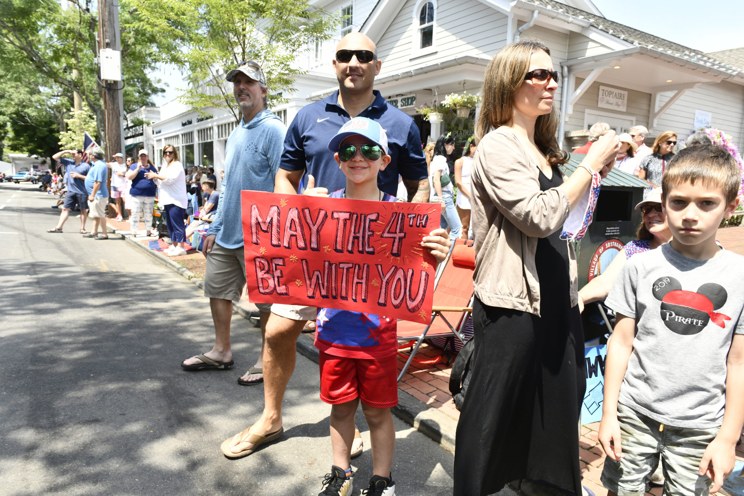 The Fourth of July Parade in Southampton Village on Monday morning.    DANA SHAW