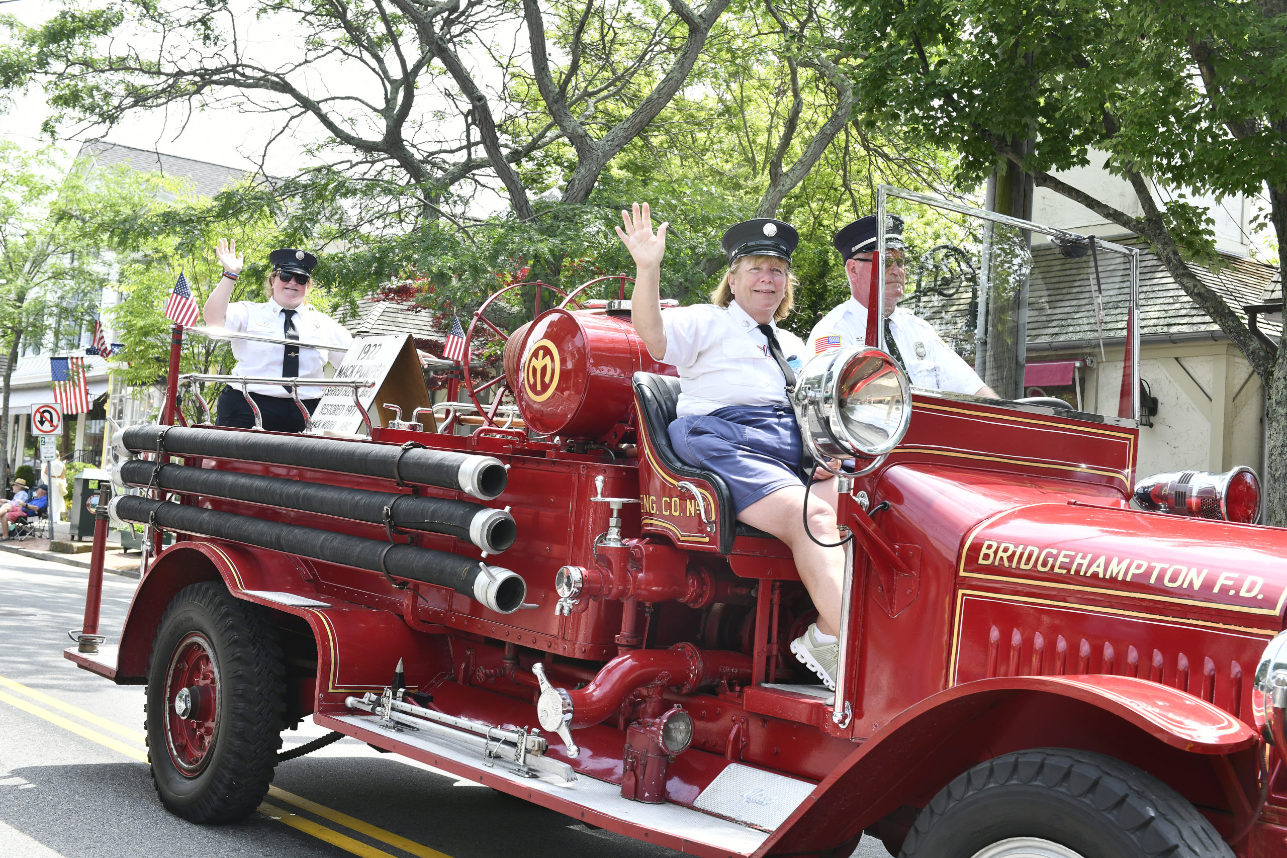 The Fourth of July Parade in Southampton Village on Monday morning.    DANA SHAW