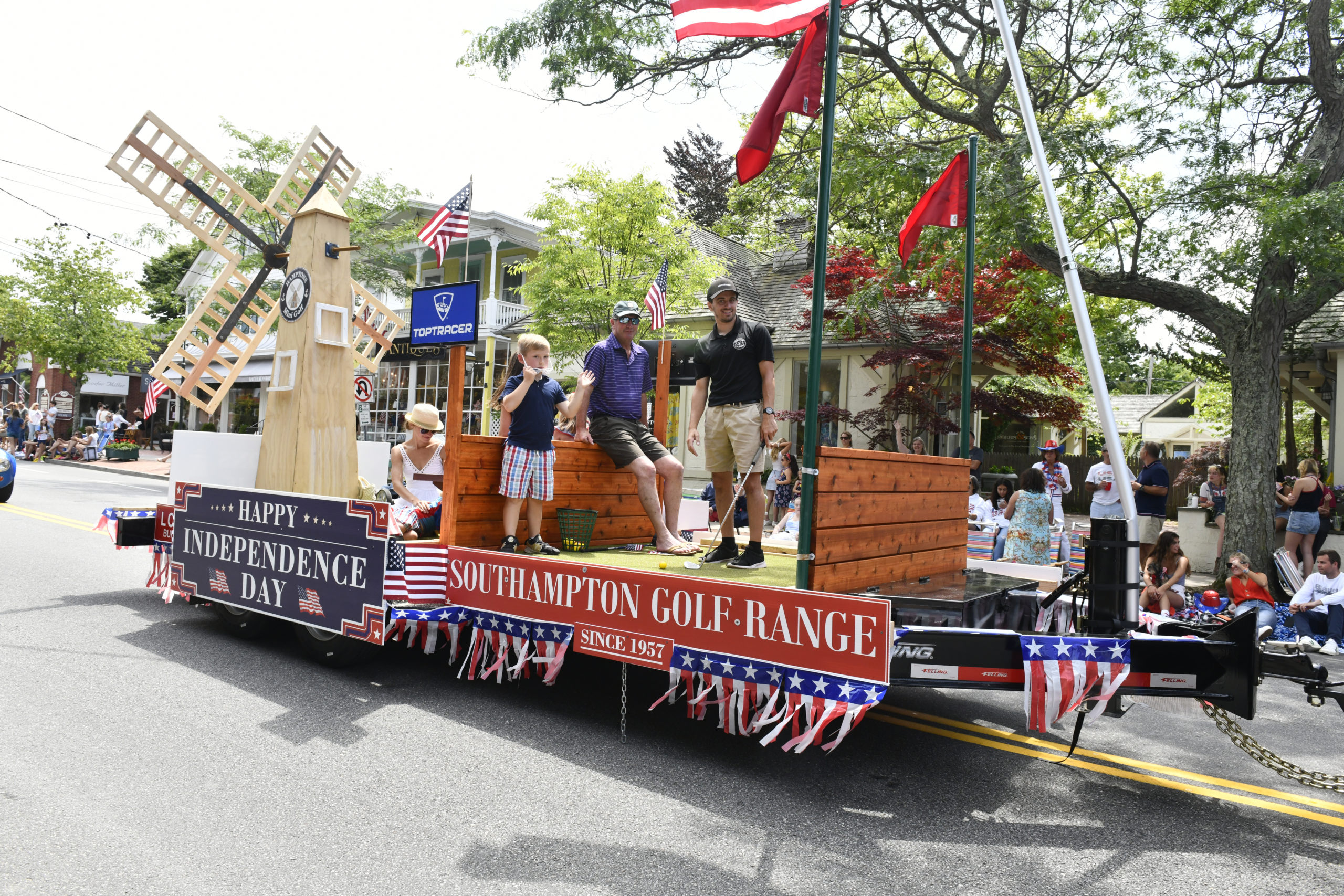 The Fourth of July Parade in Southampton Village on Monday morning.    DANA SHAW