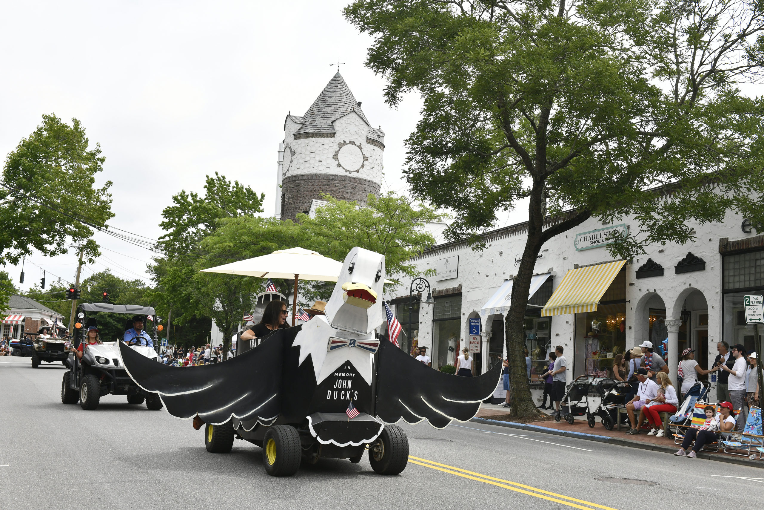 The Fourth of July Parade in Southampton Village on Monday morning.    DANA SHAW