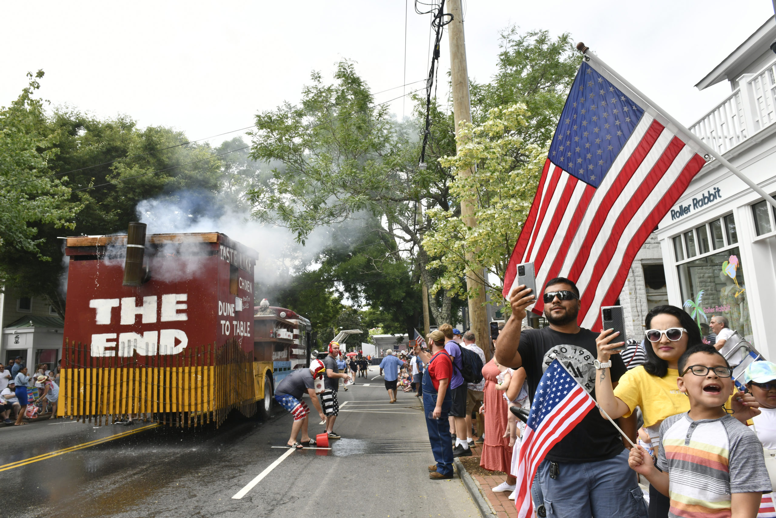 The Fourth of July Parade in Southampton Village on Monday morning.    DANA SHAW