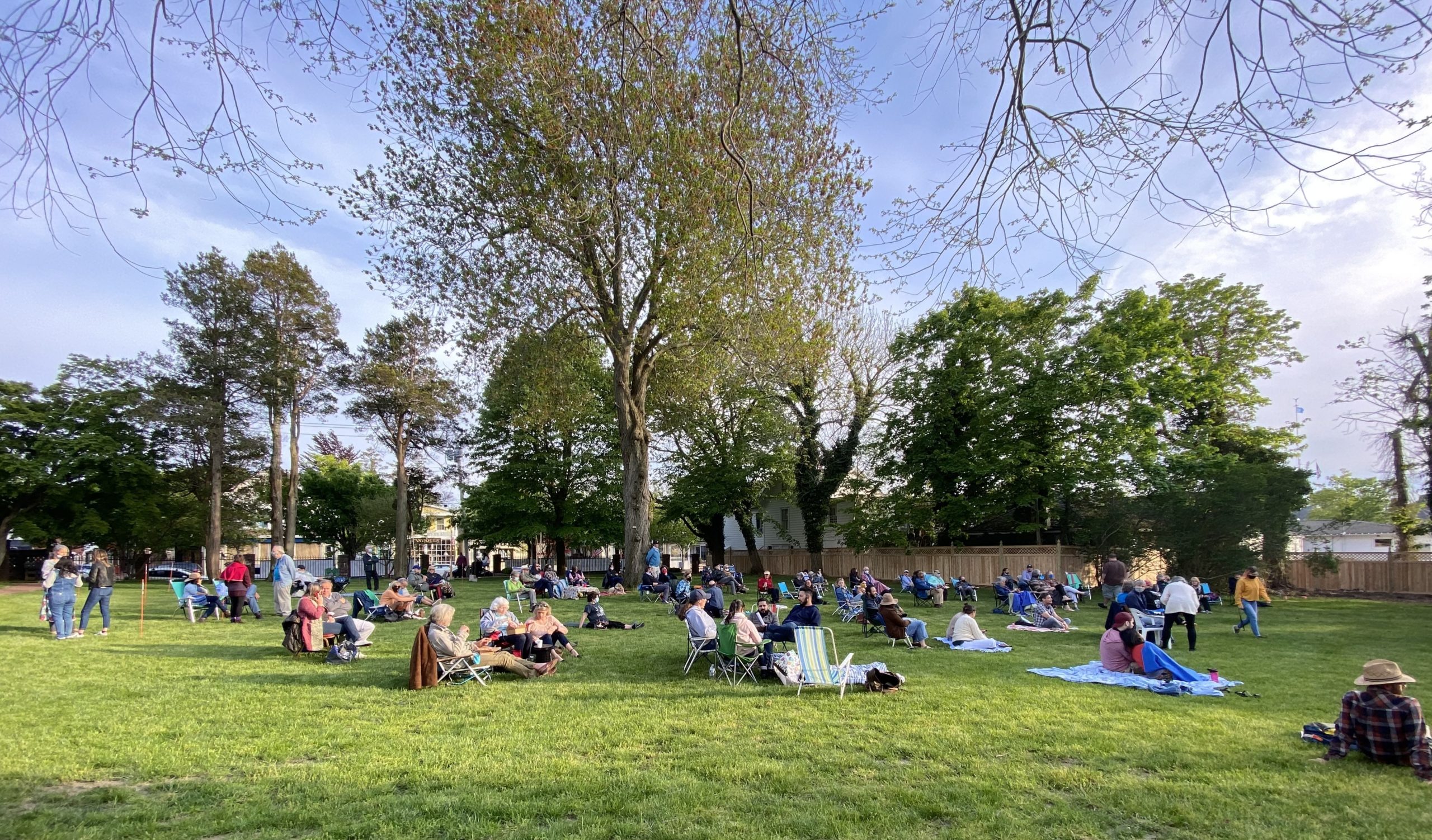 Films are offered outdoors on the lawn at SAC in August.