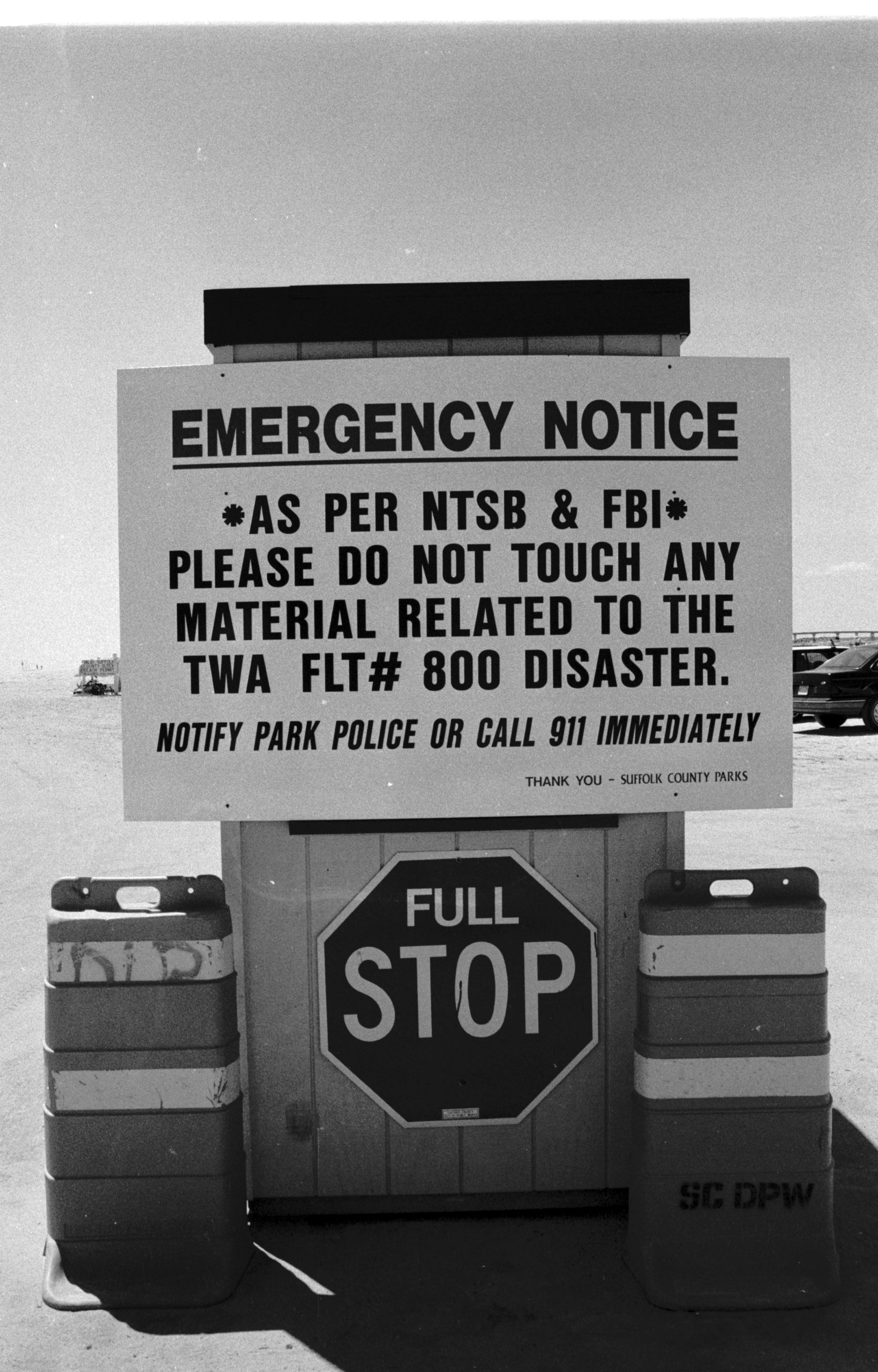 Signs were posted at beaches asking bathers to report and debris from the wreckage, but not to handle it.   EXPRESS FILE