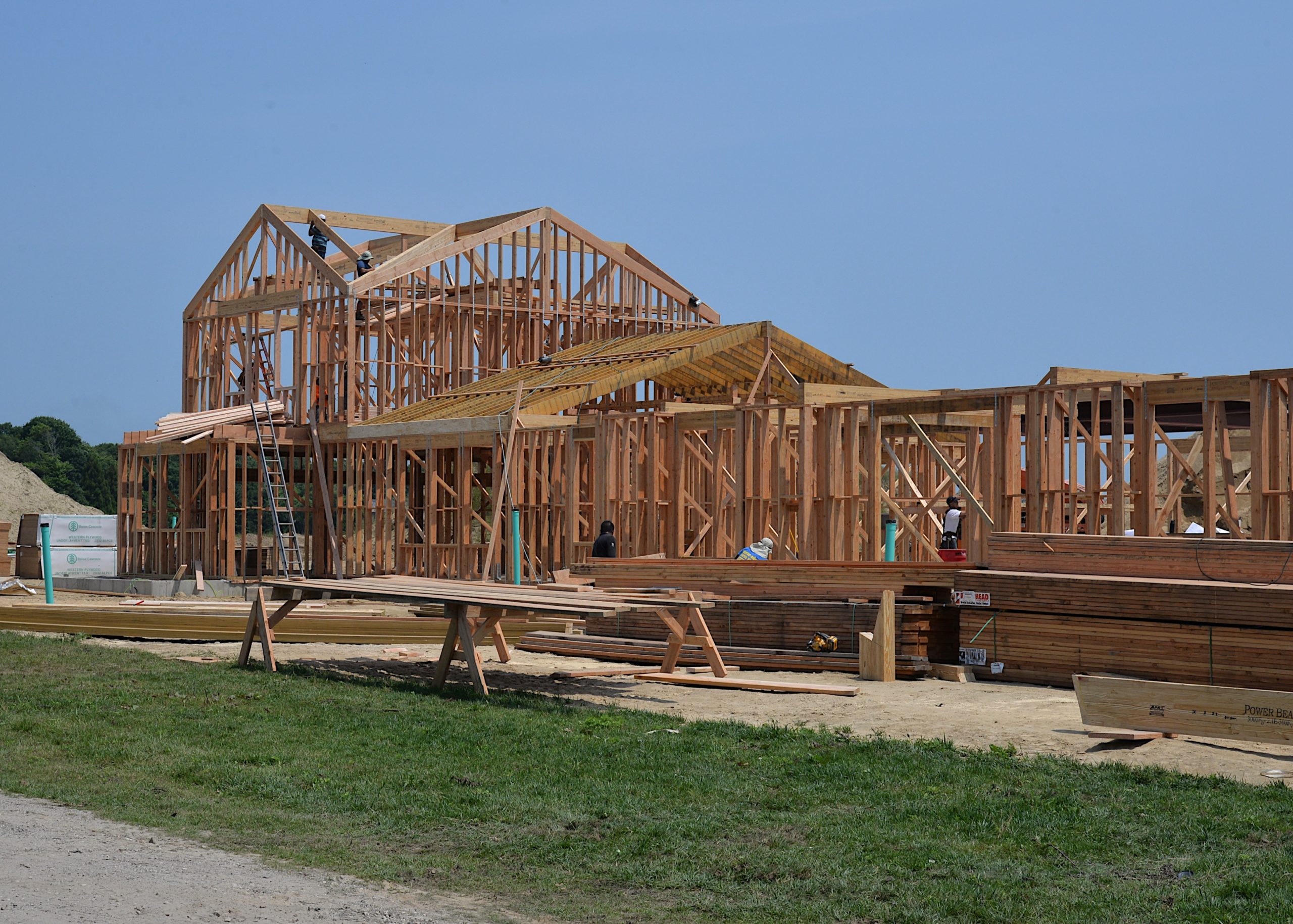 The first houses rises in the Wainscott Hollow Farm agrihood. KYRIL BROMLEY