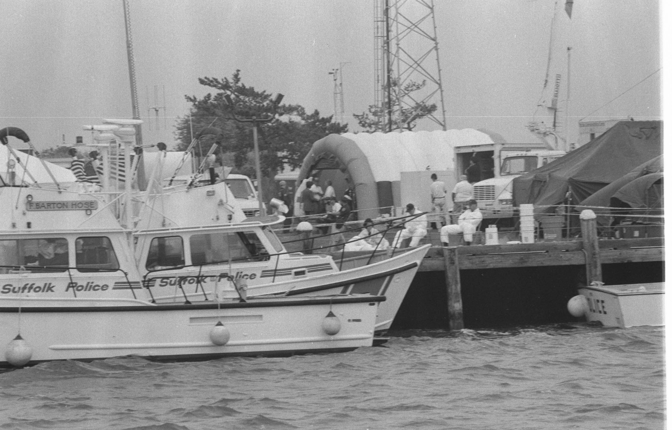 The command center at the Coast Guard Station in East Moriches.   EXPRESS FILE