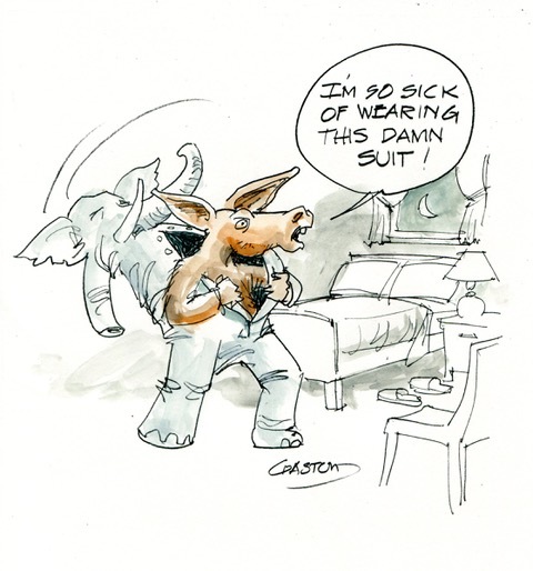 A David Stiles political cartoon.