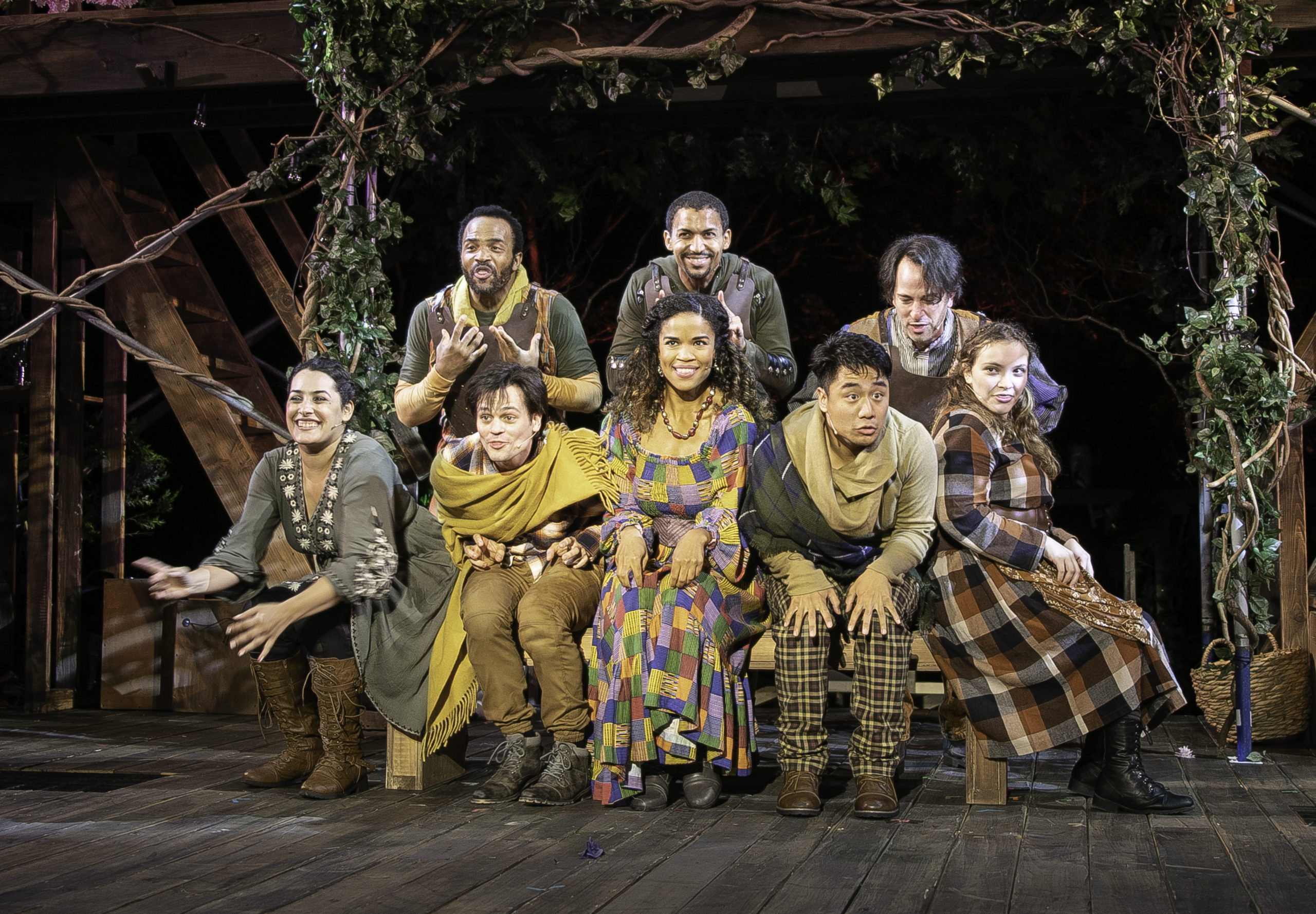Hope Hamilton is at right in this photo of the ensemble from Bay Street Theater's production of 