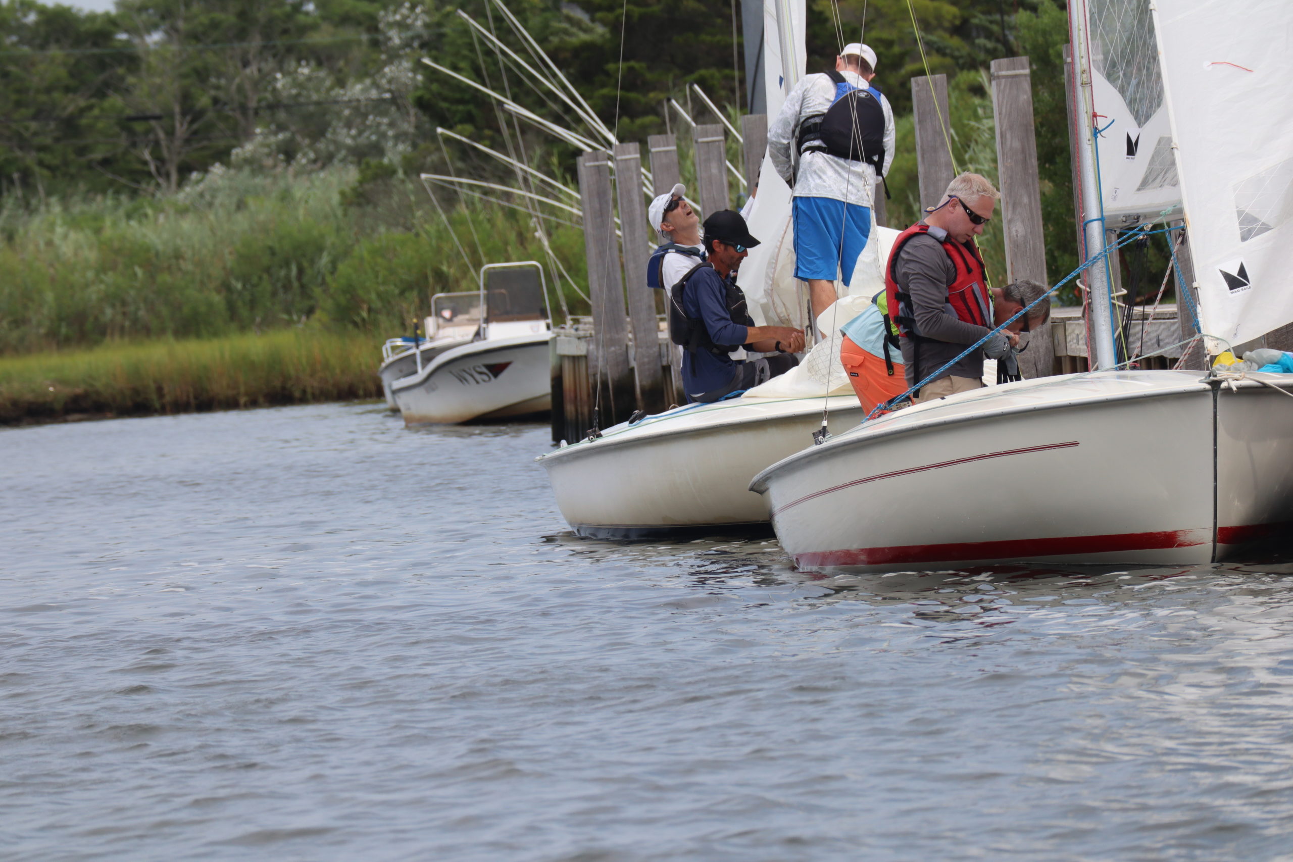 Sailors get their boats ready as Westhampton Yacht Squadron hosted a bevy of races last week.