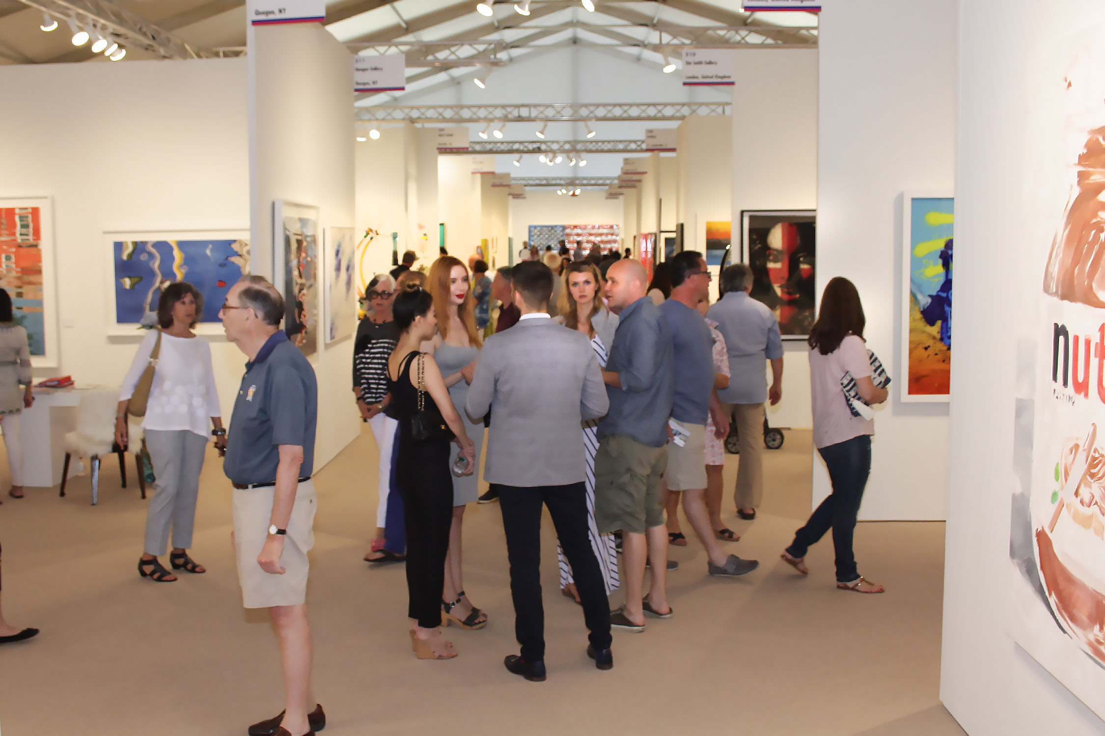 Guests at the 2015 ArtHamptons fair.