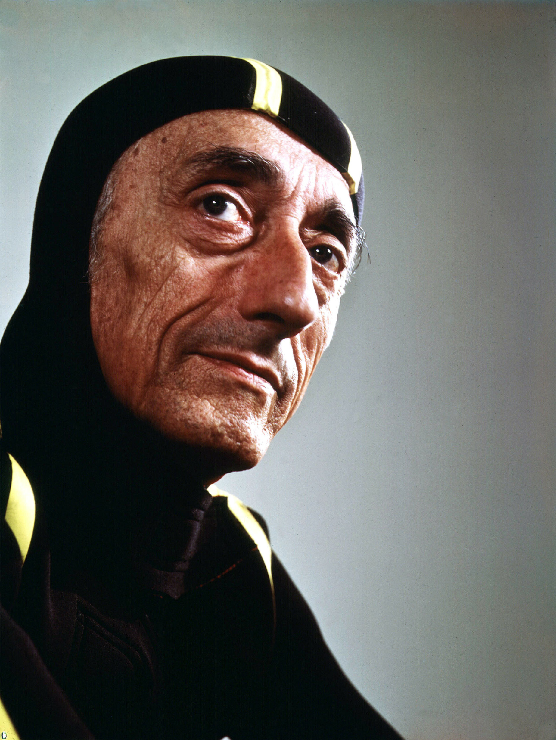 Jacques Cousteau in a diving suit, 1972.