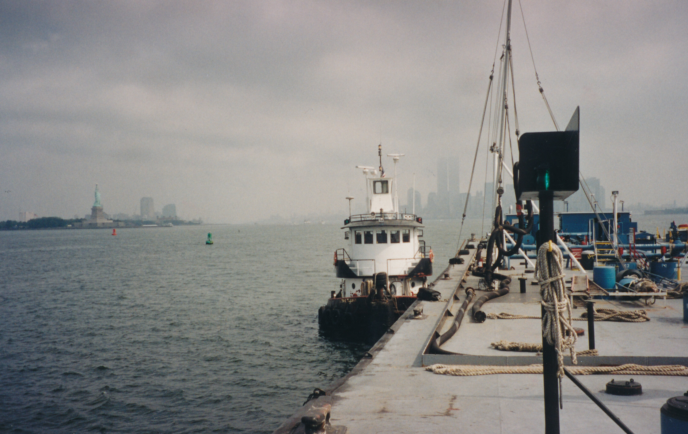 The view from the tugboat  Peter F. Gellatly pre-9/11.