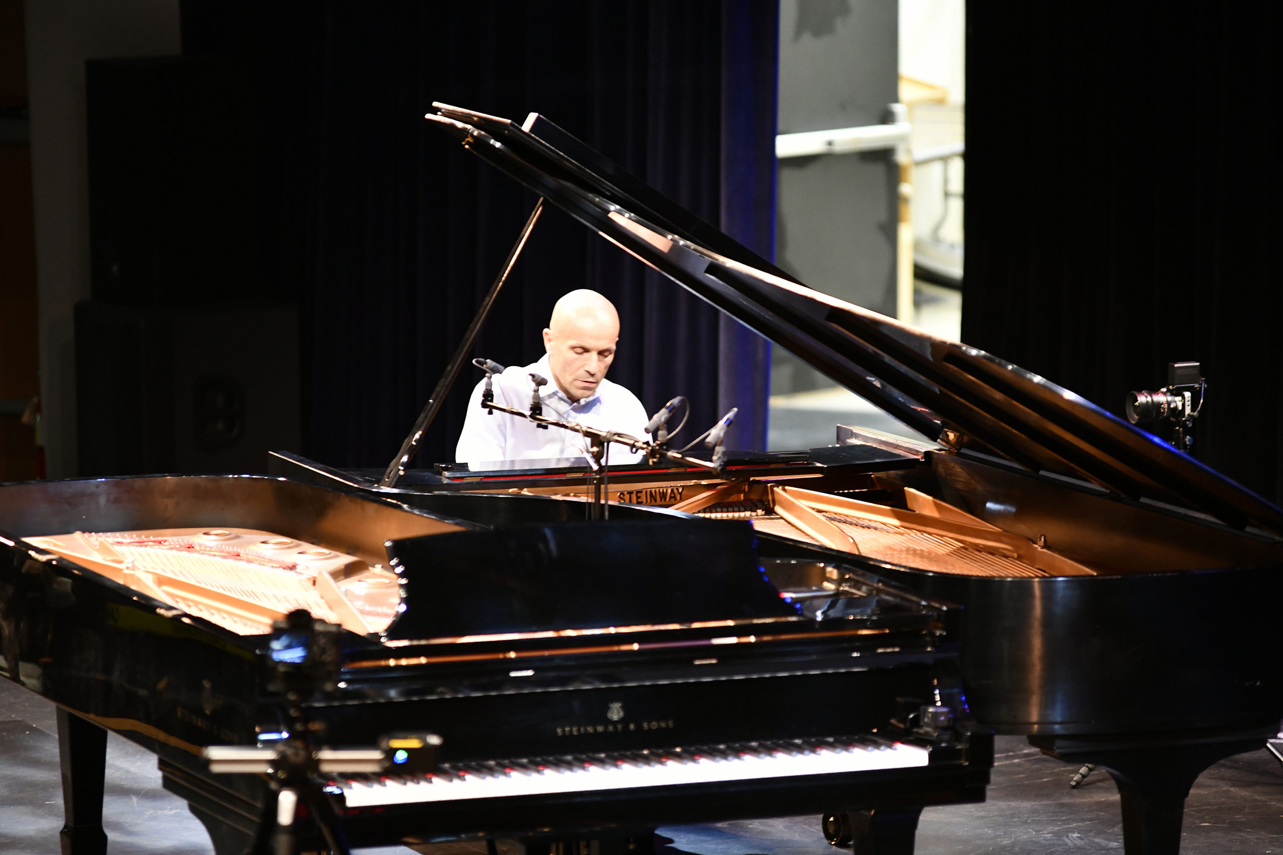 Anthony Molinaro performs at Pianofest at the Avram Theater on Monday.  DANA SHAW