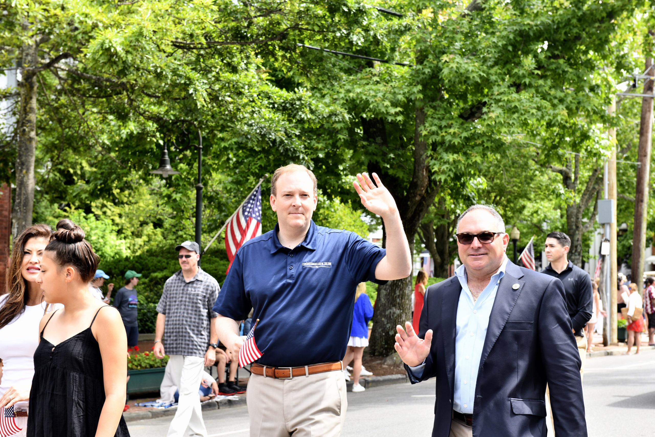 U.S. Representative Lee Zeldin during the July Fourth parade in Southampton Village. DANA SHAW