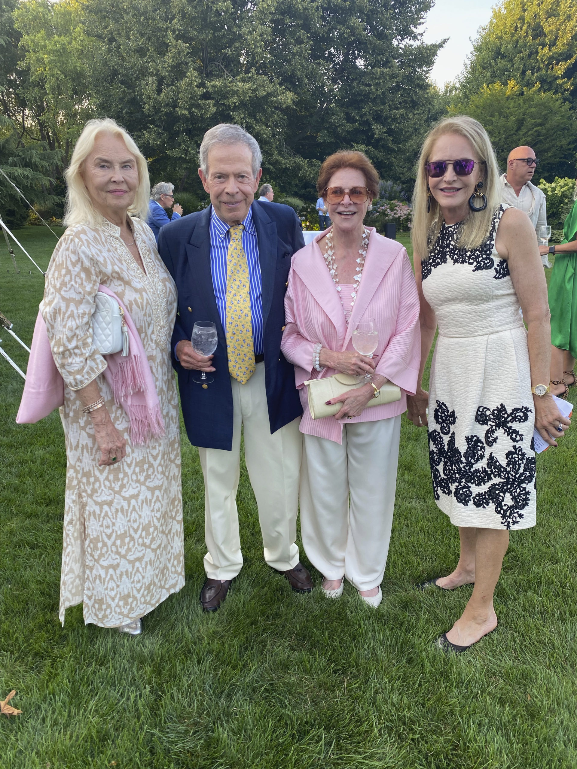 Cornelia Bregman, Stuart and Alixandra Baker and Carole Guest at the Rose Society cocktail party.  GREG D'ELIA