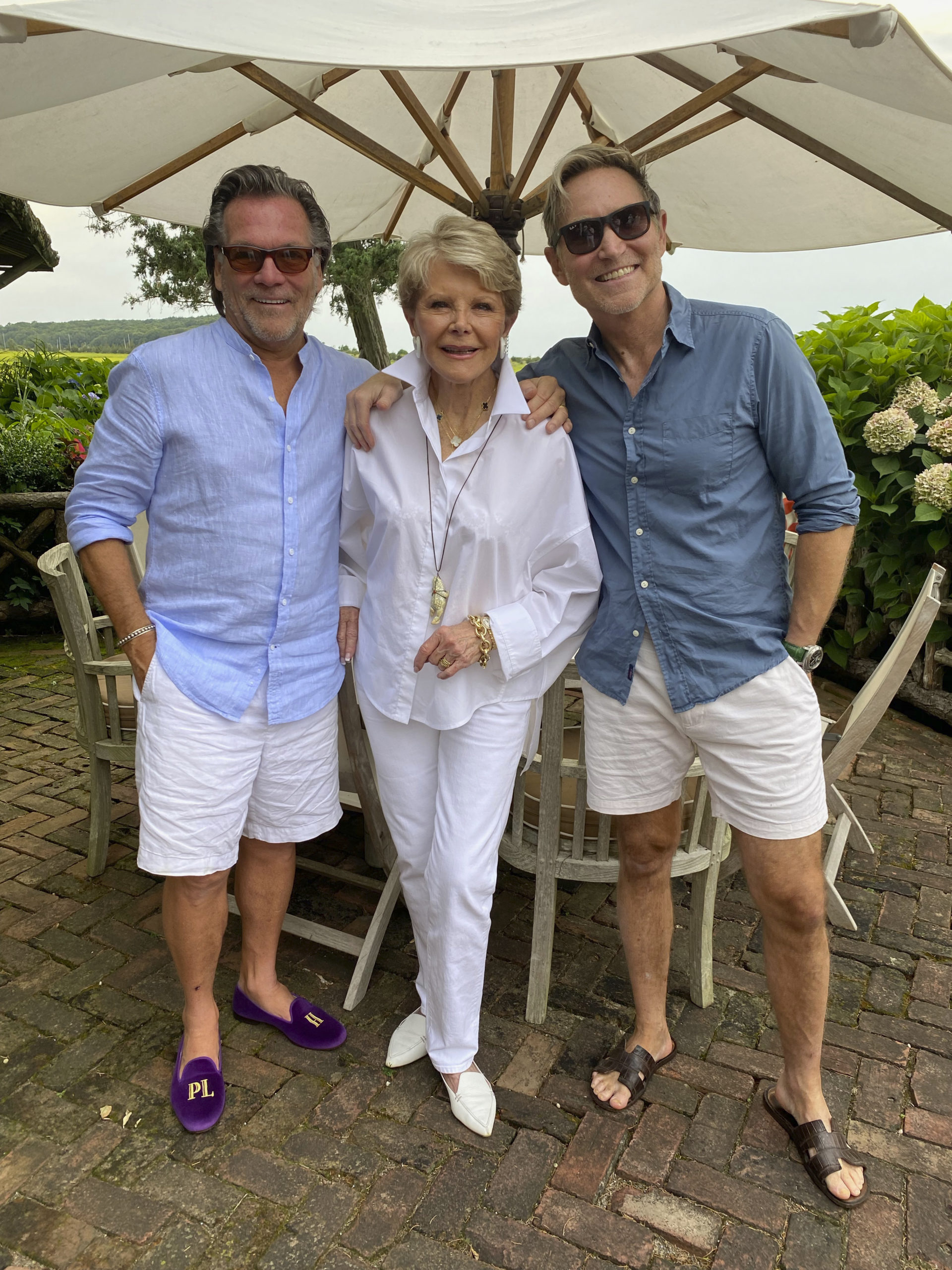 Peter Hallock, Nancy Stone and Craig Mowry at A Gala in your Garden.  GREG D'ELIA