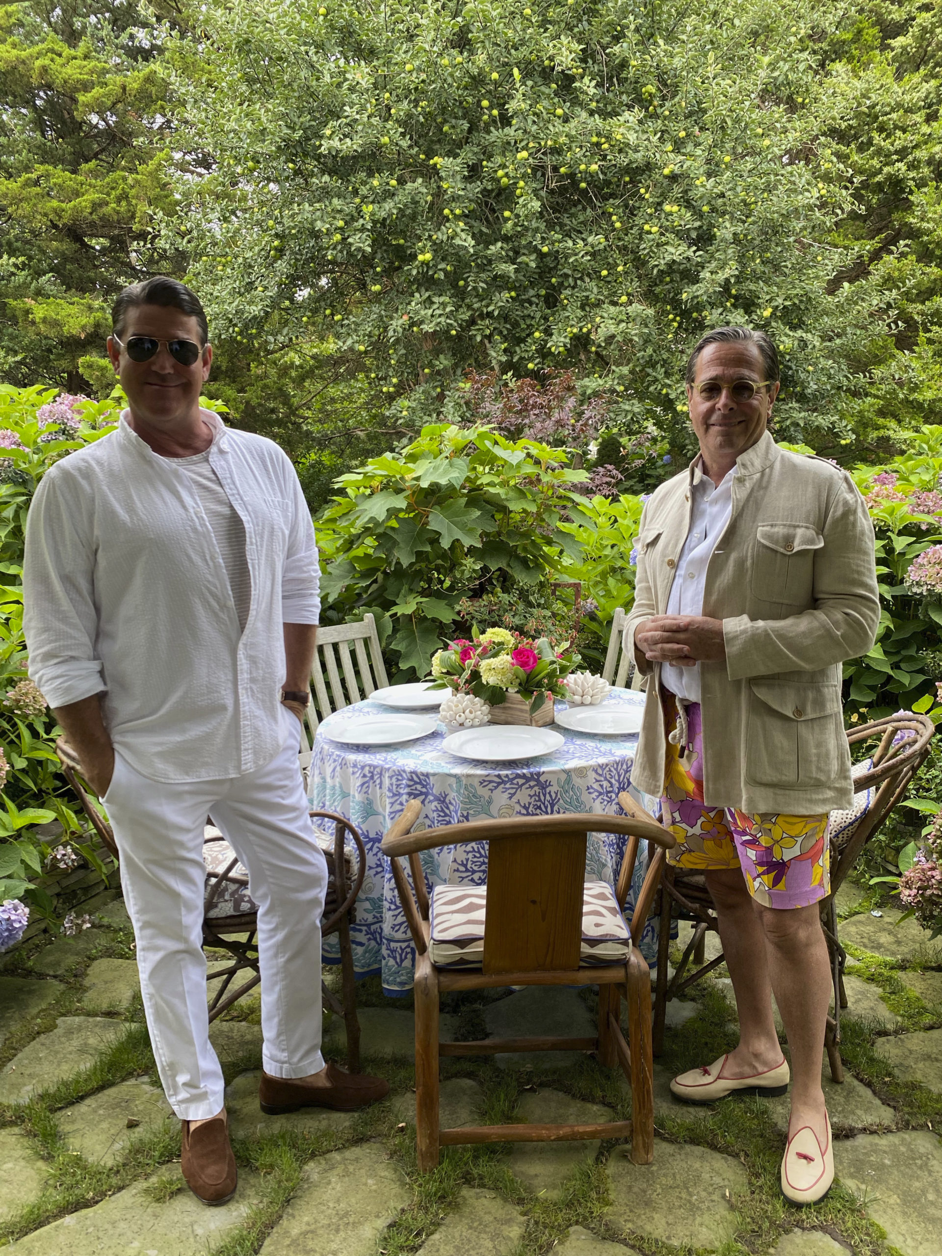 David Granville and Jeff Pfeifle at A Gala in your Garden.     GREG D'ELIA