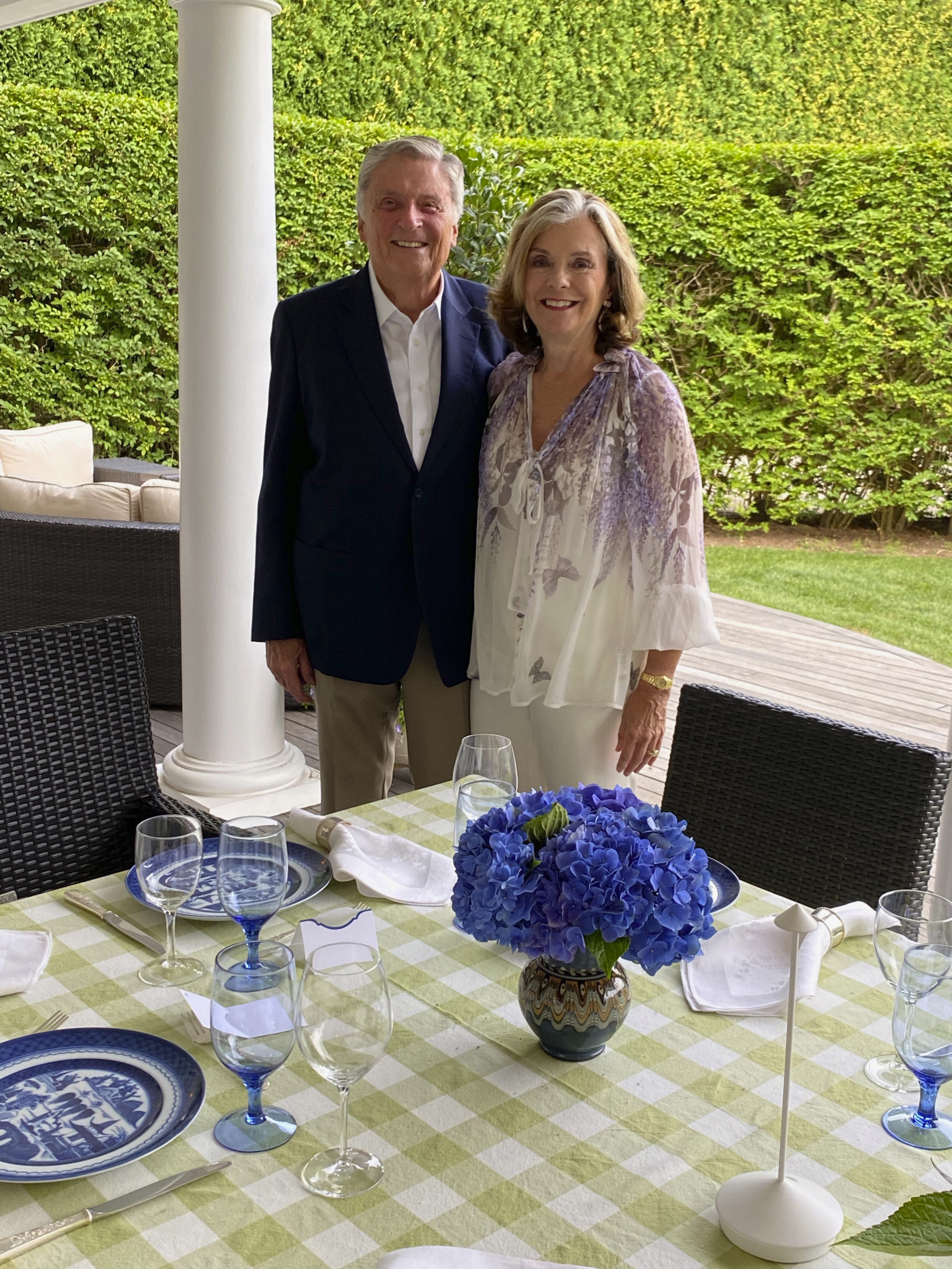 Joe and Sheila Fuchs at A Gala in your Garden.  GREG D'ELIA