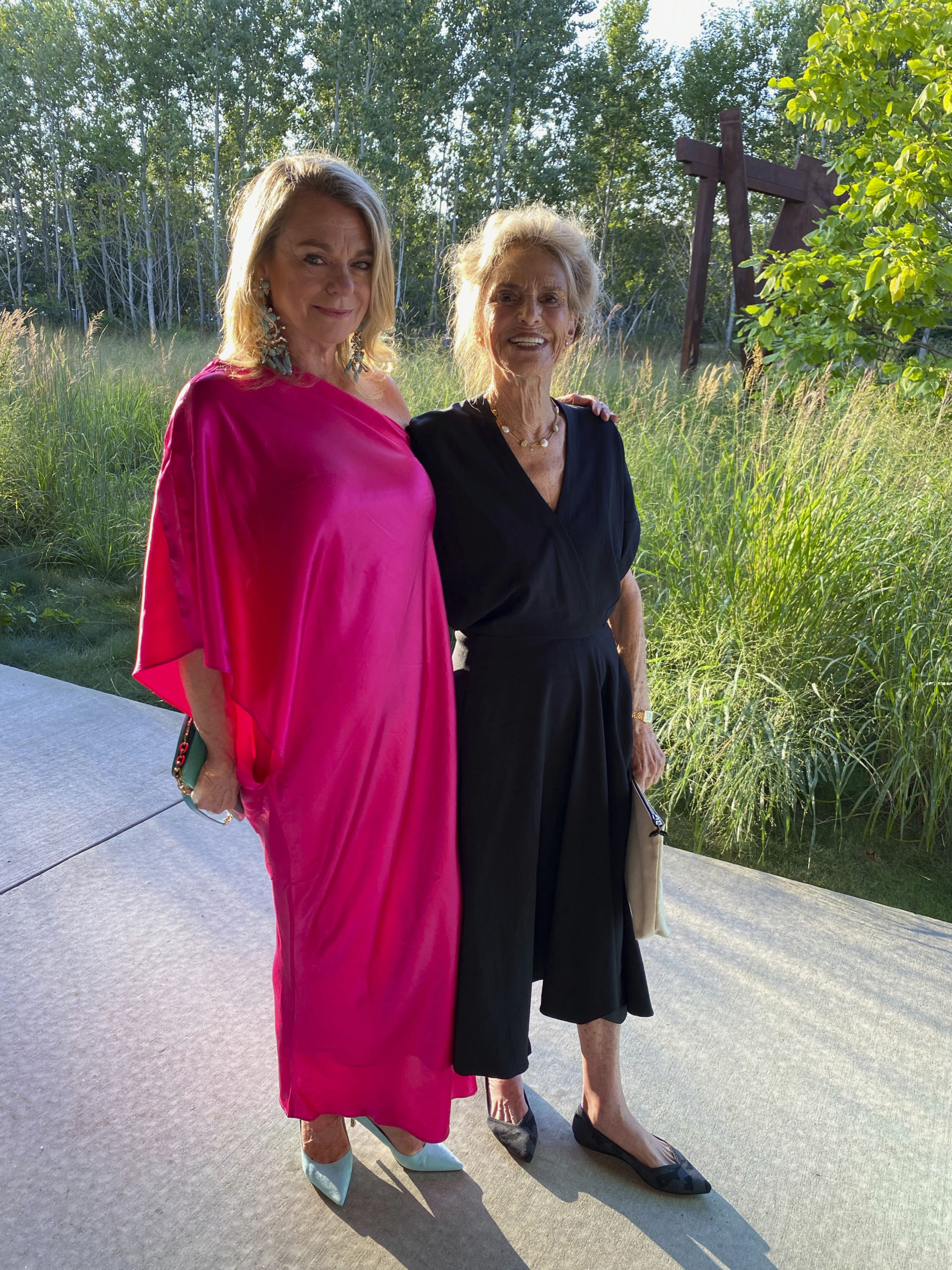 Debbie Bancroft and Dorothy Lichtenstein at the Parrish Art Museum Gala.  GREG D'ELIA