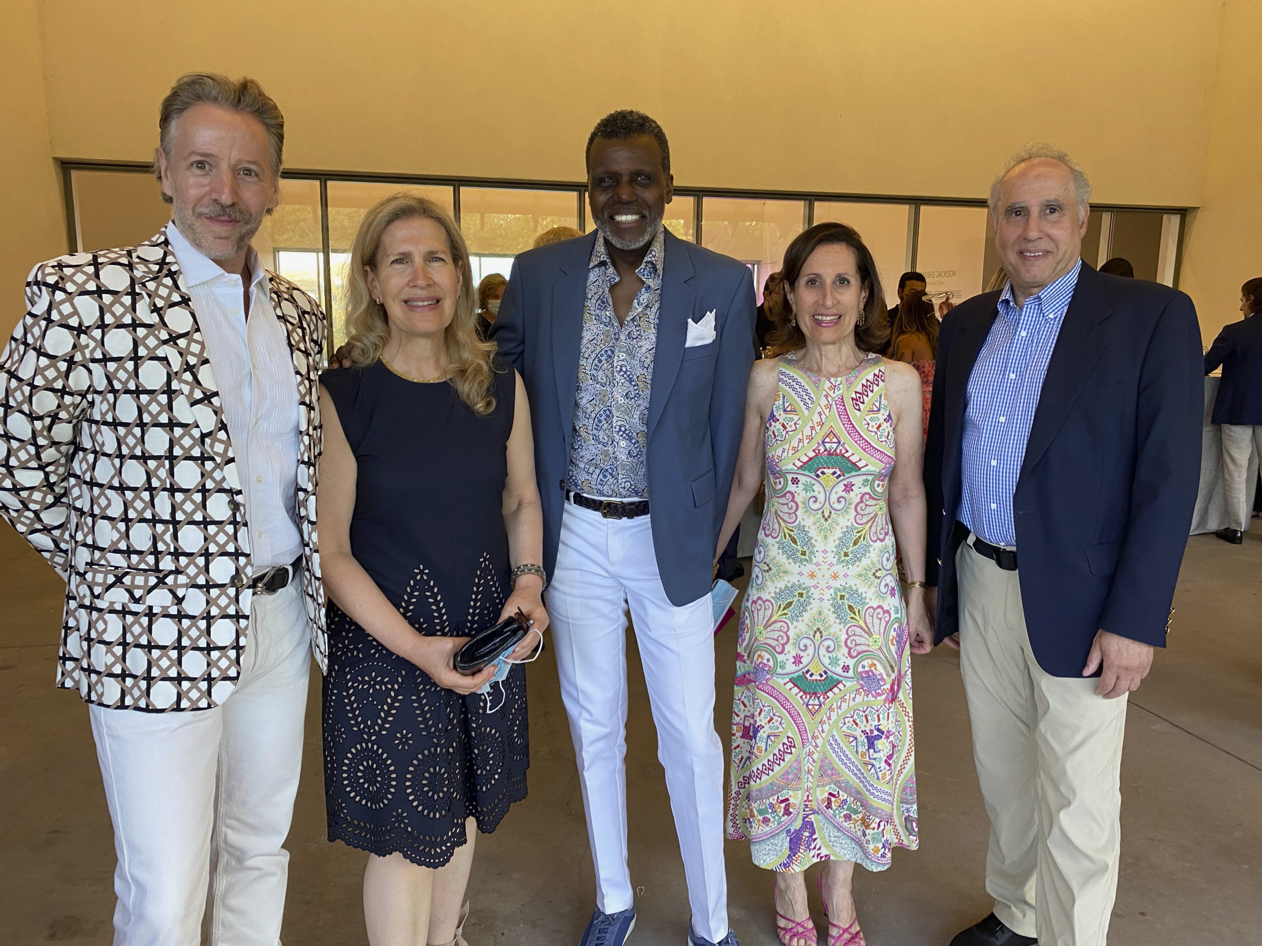 David Gomez Pearlberg, Mara Friedman, Mark Ingram, Patti Renton and Ira Friedman at the Parrish Art Museum Gala.