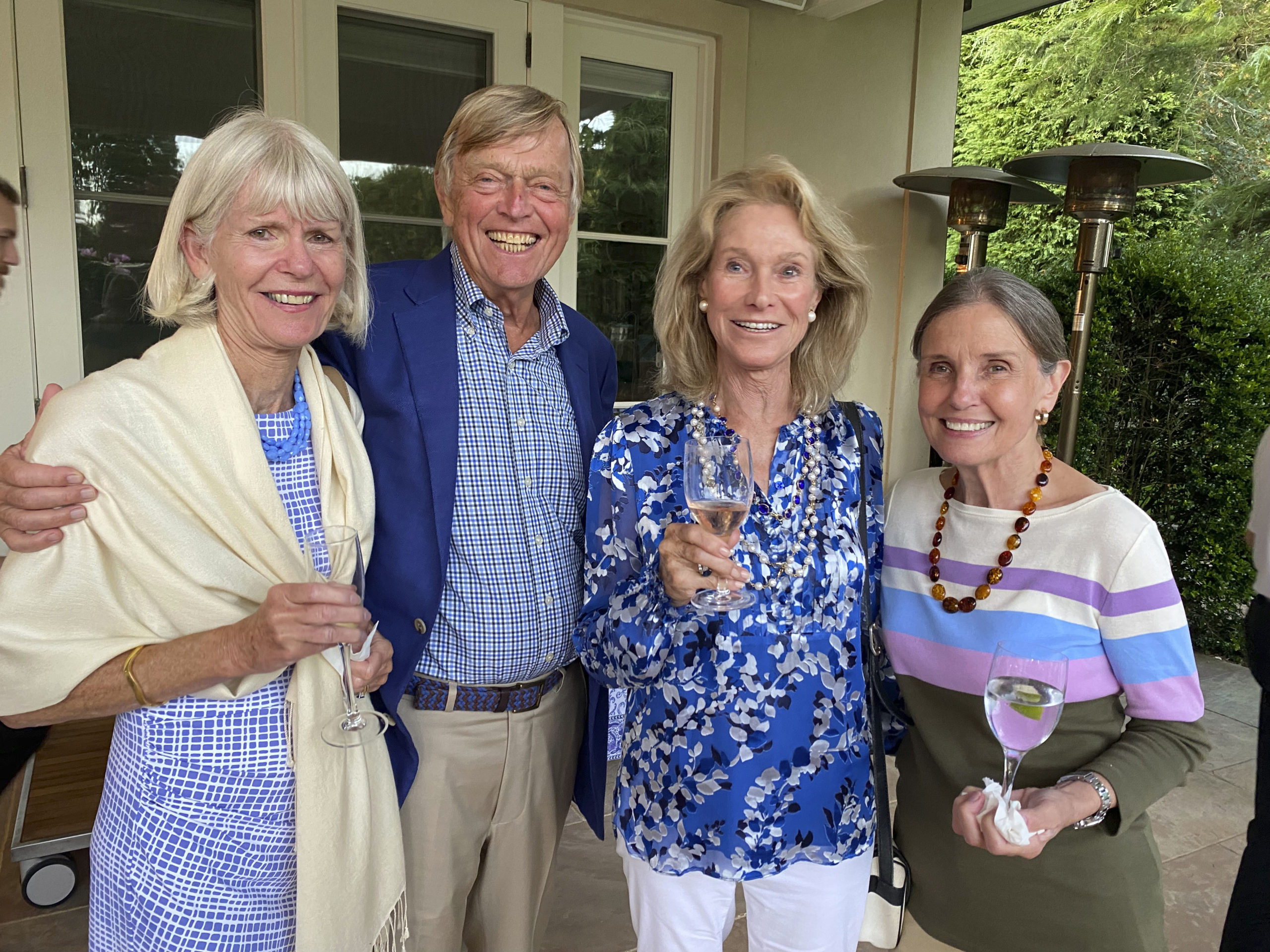 Barbara and Henry Gooss with Angelika Bartle and Sophia Hiltner at the Pianofest dinner.  GREG D'ELIA