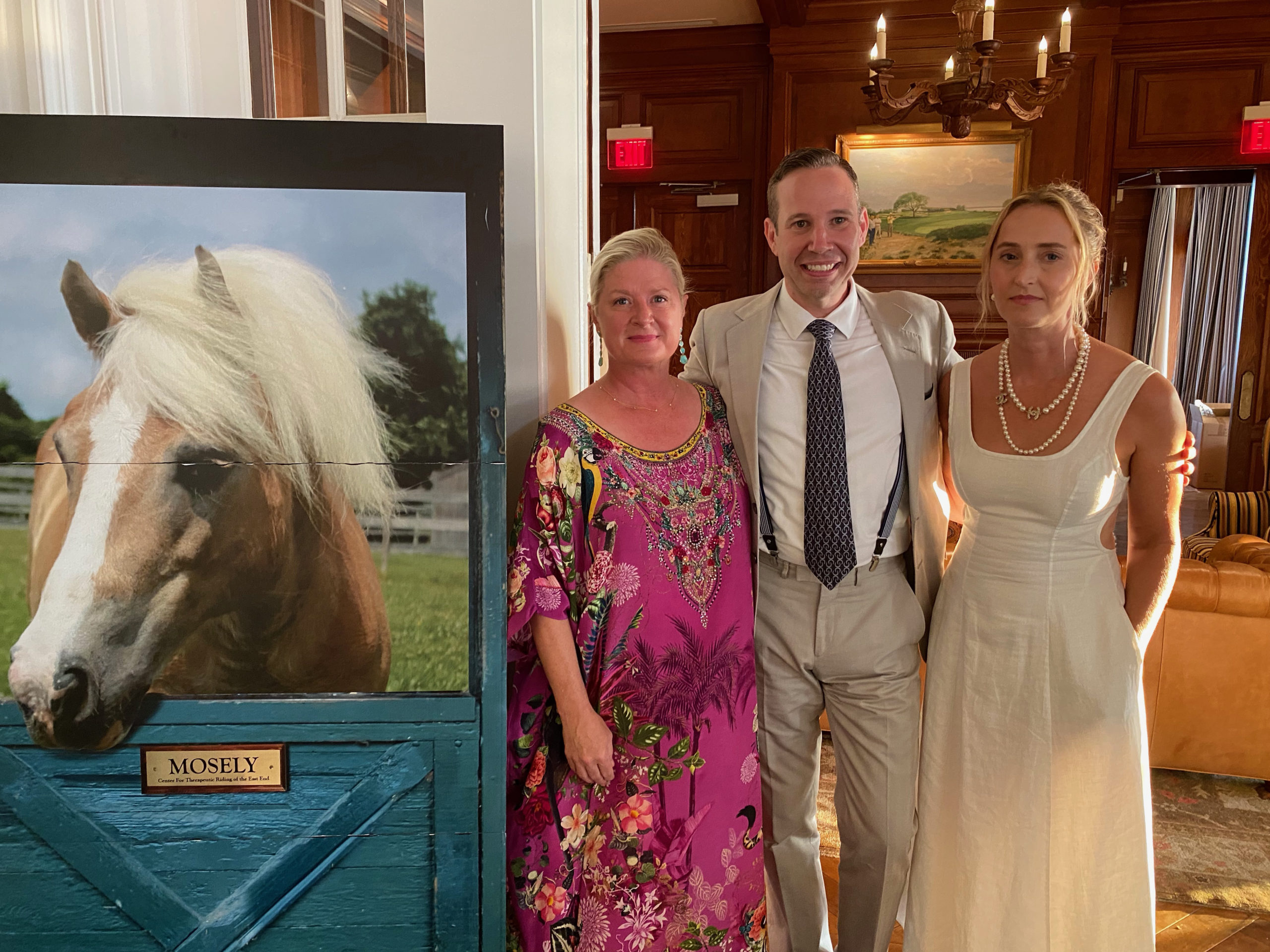 Katy Carey, Chris Ritchey and Amalie Bandelier at THECTREE cocktail party.    GREG D'ELIA