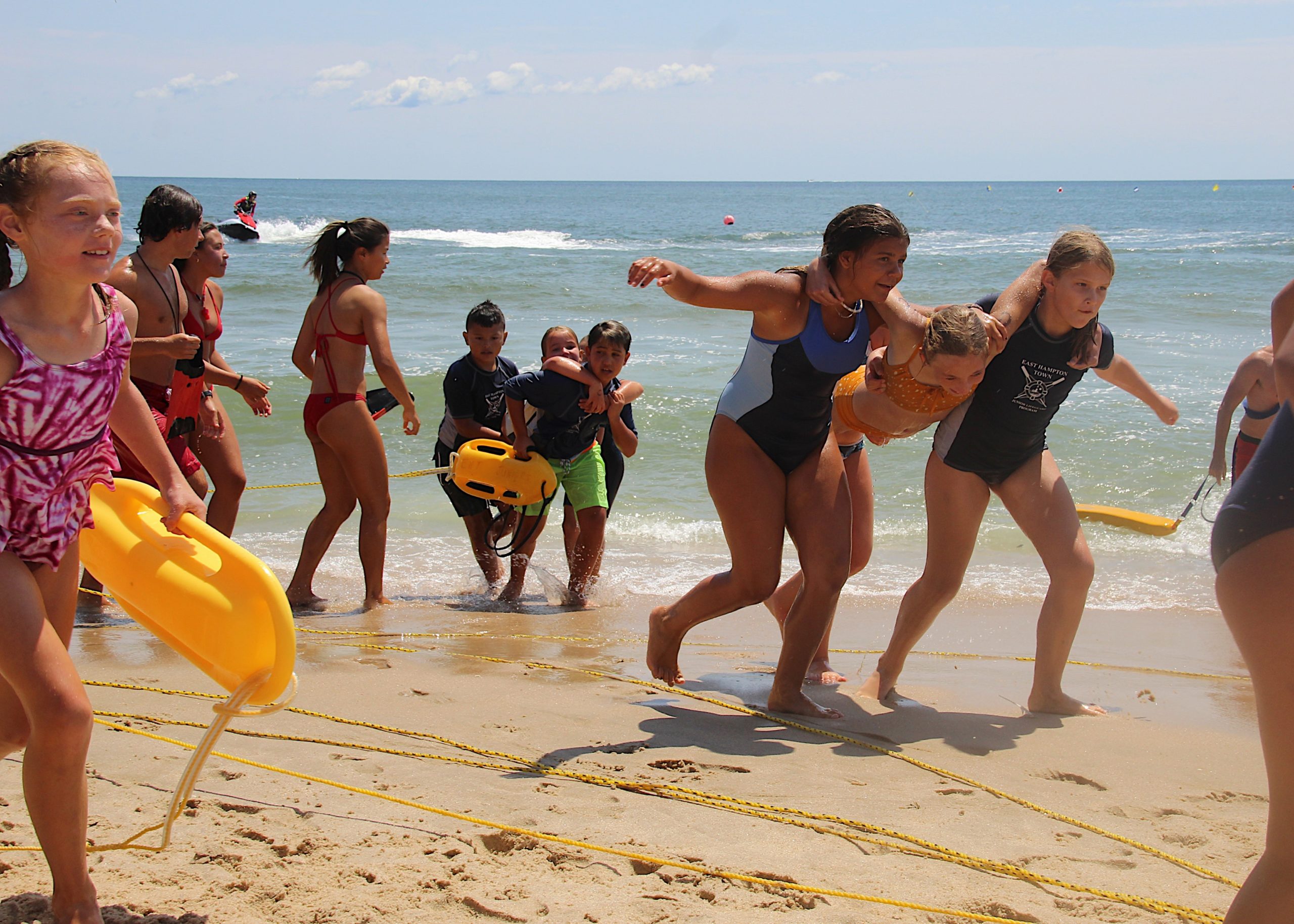 East Hampton Town held its Junior Lifeguard Competition at Indian Wells Beach in Amagansett this past weekend.