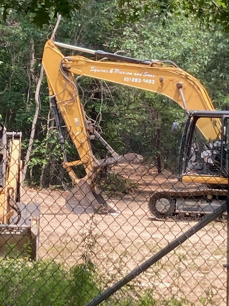 Heavy machinery has been at work on the Lewis Road site.