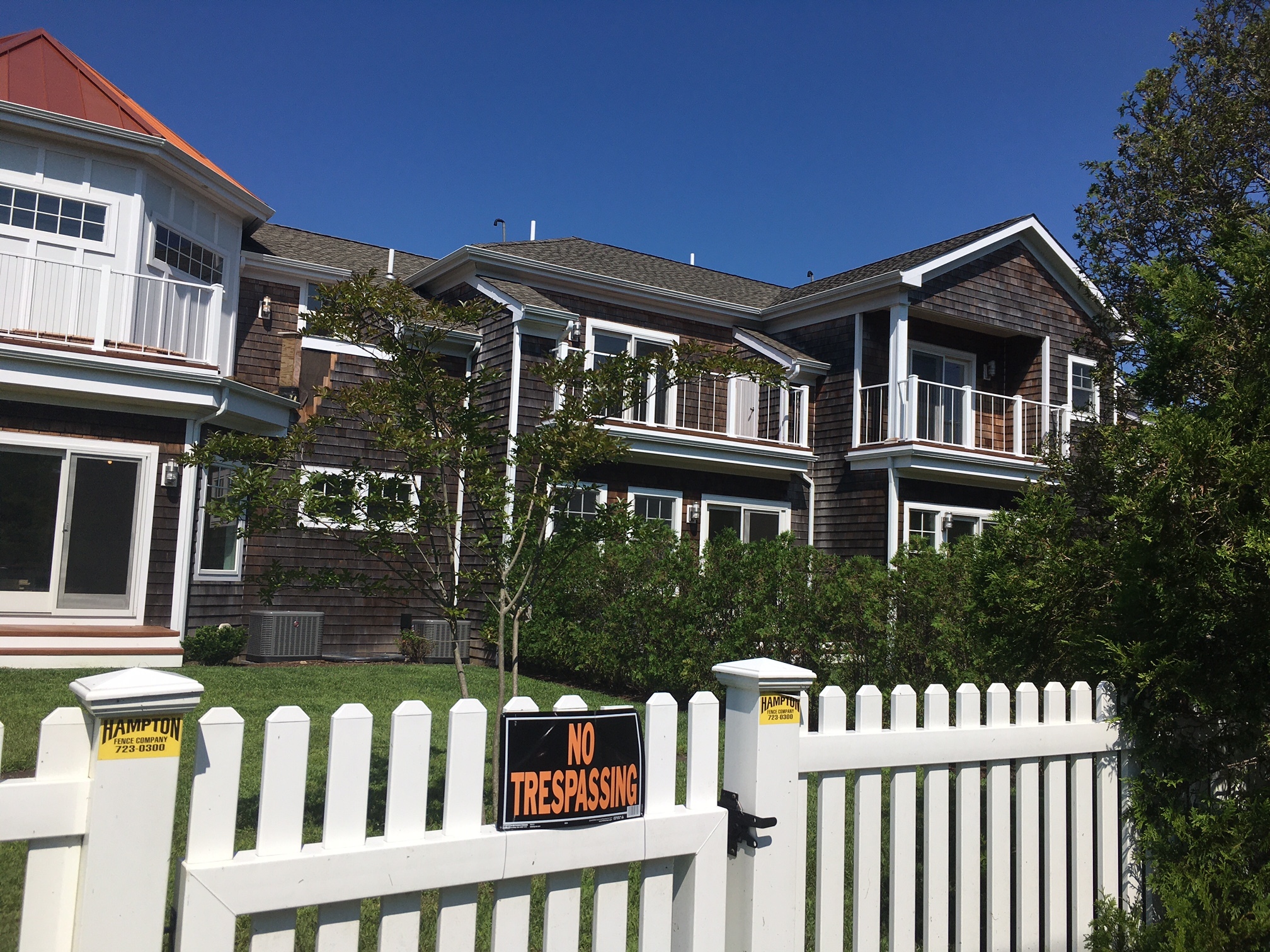 The Ponquogue Manor condos in Hampton Bays are nearing completion.