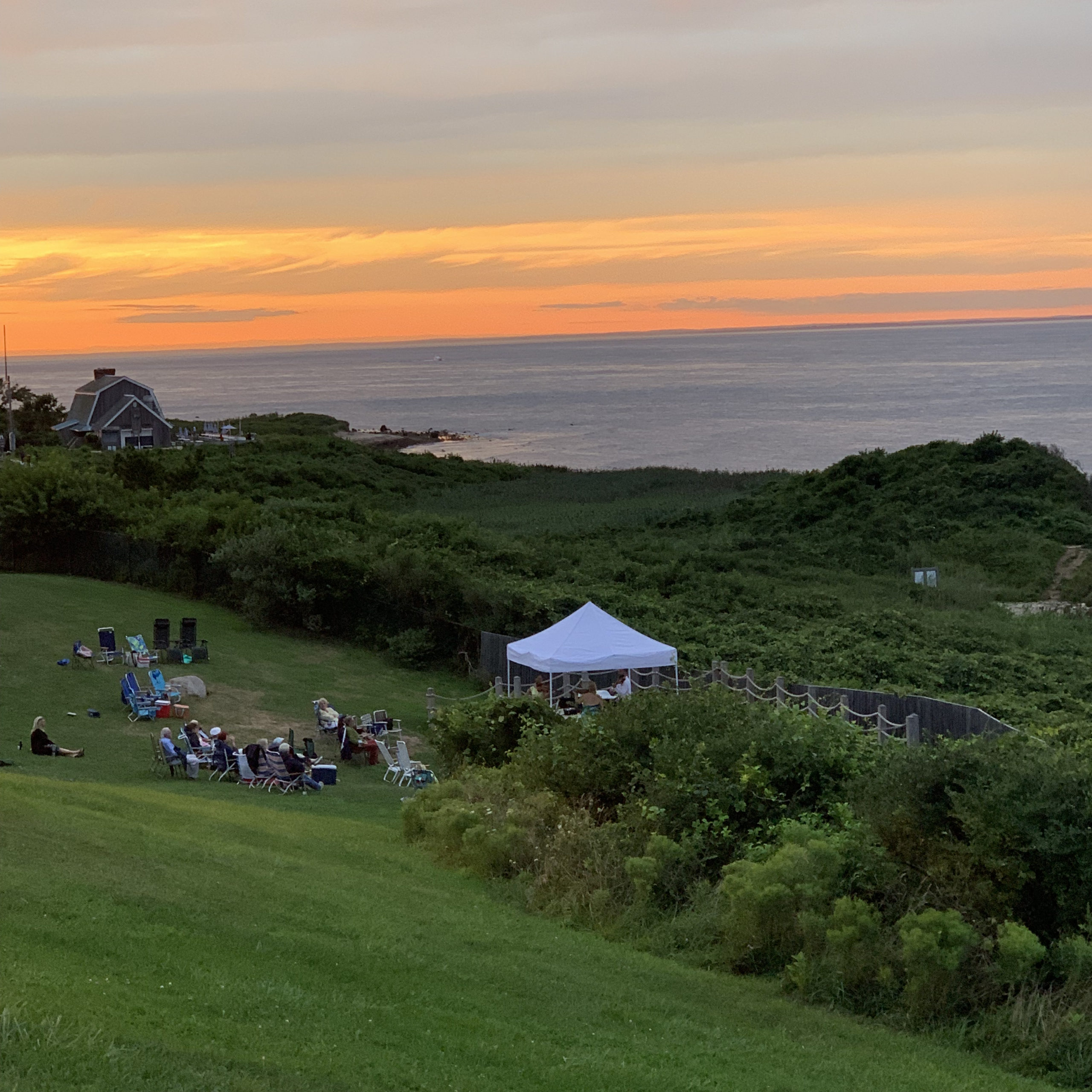 Music for Montauk pre-concert at the lighthouse.