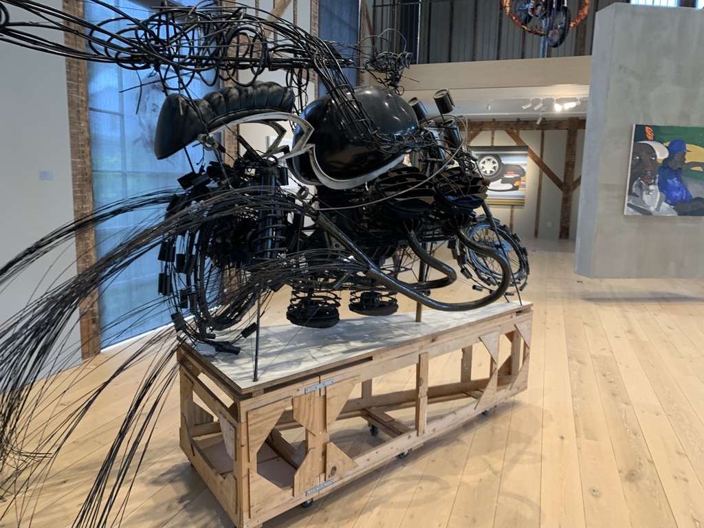 Installation view of Peter Larkin's 