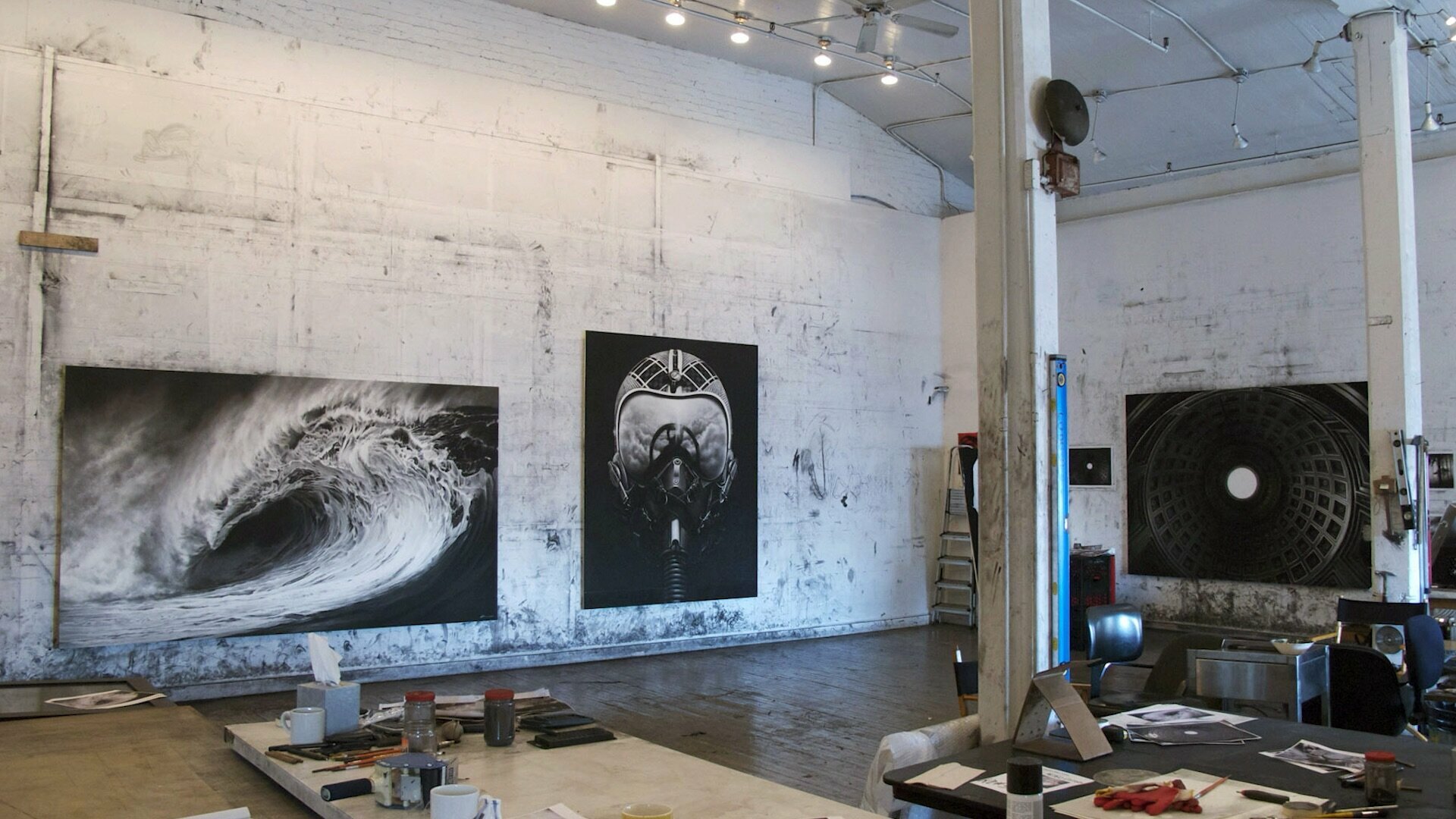 Robert Longo's studio.