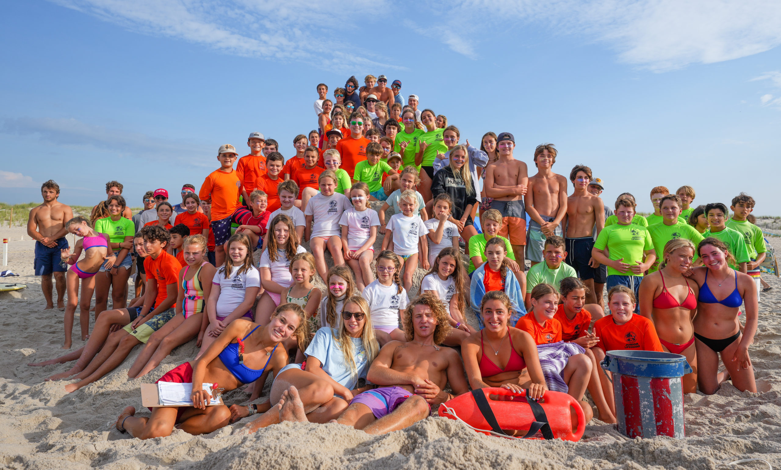 Southampton Town held its junior lifeguard tournament at Ponquogue Beach in Hampton Bays this past Saturday, August 14.